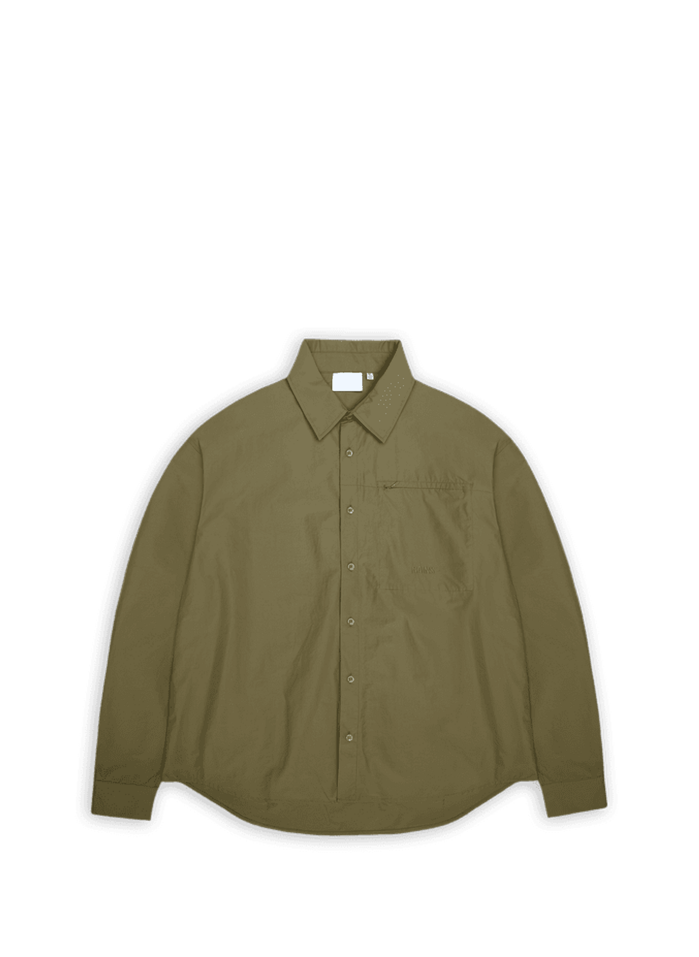 Chemise en coton mélangé RAINS Kaki