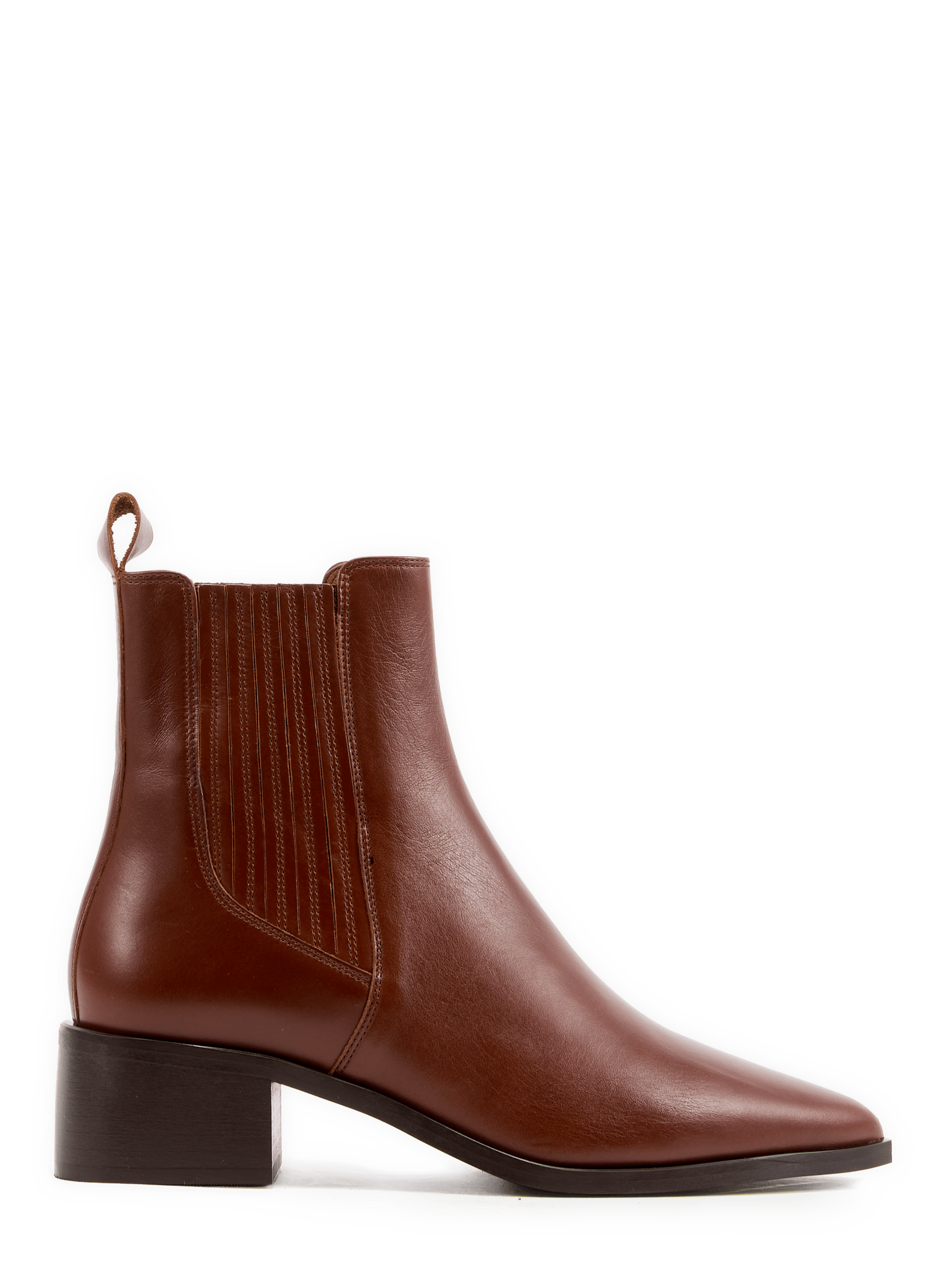 Bottines Beyon à talons en cuir de vachette SAISON 1865 Marron