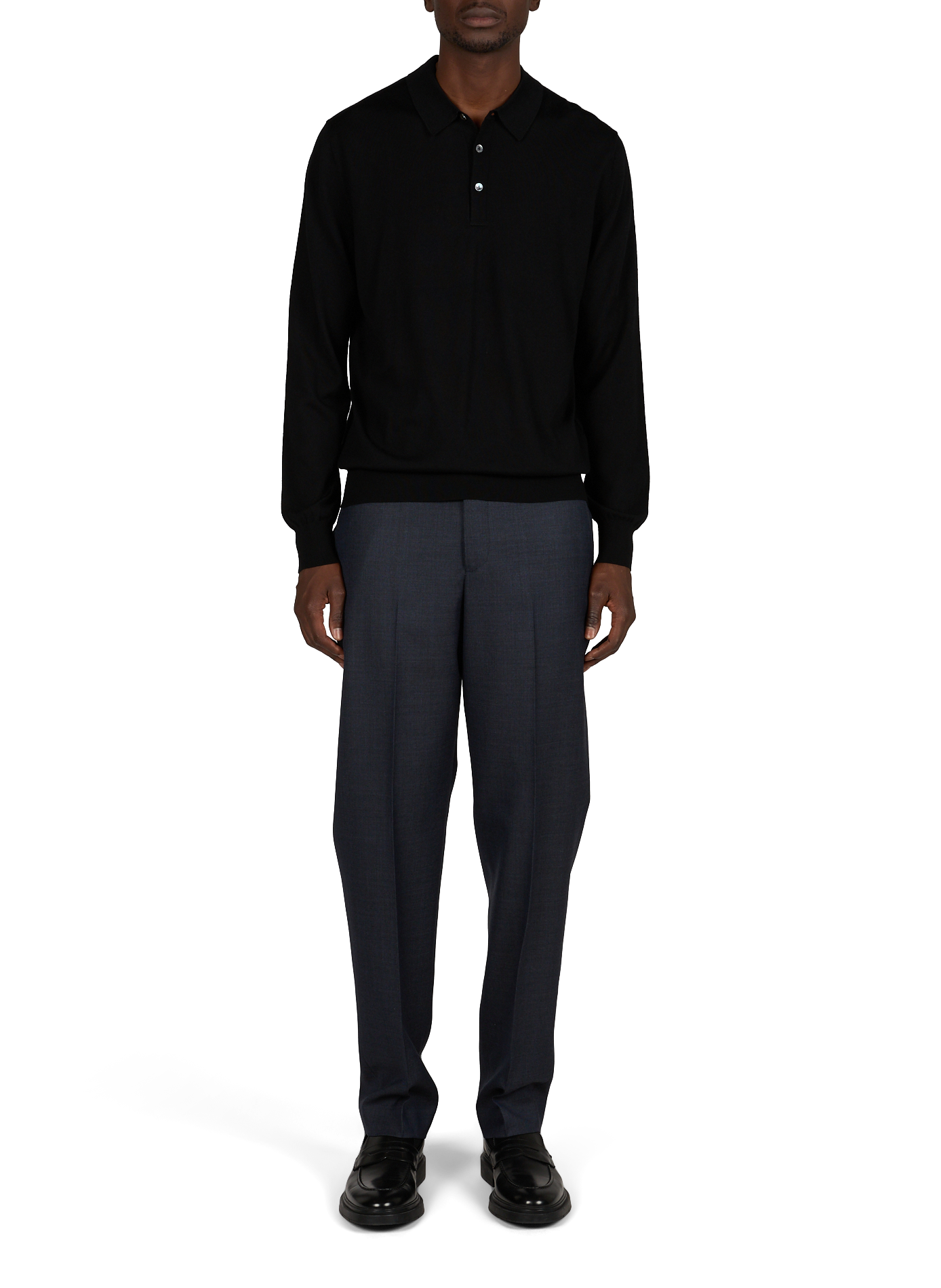 Buttoned wool jumper VAN LAACK Black