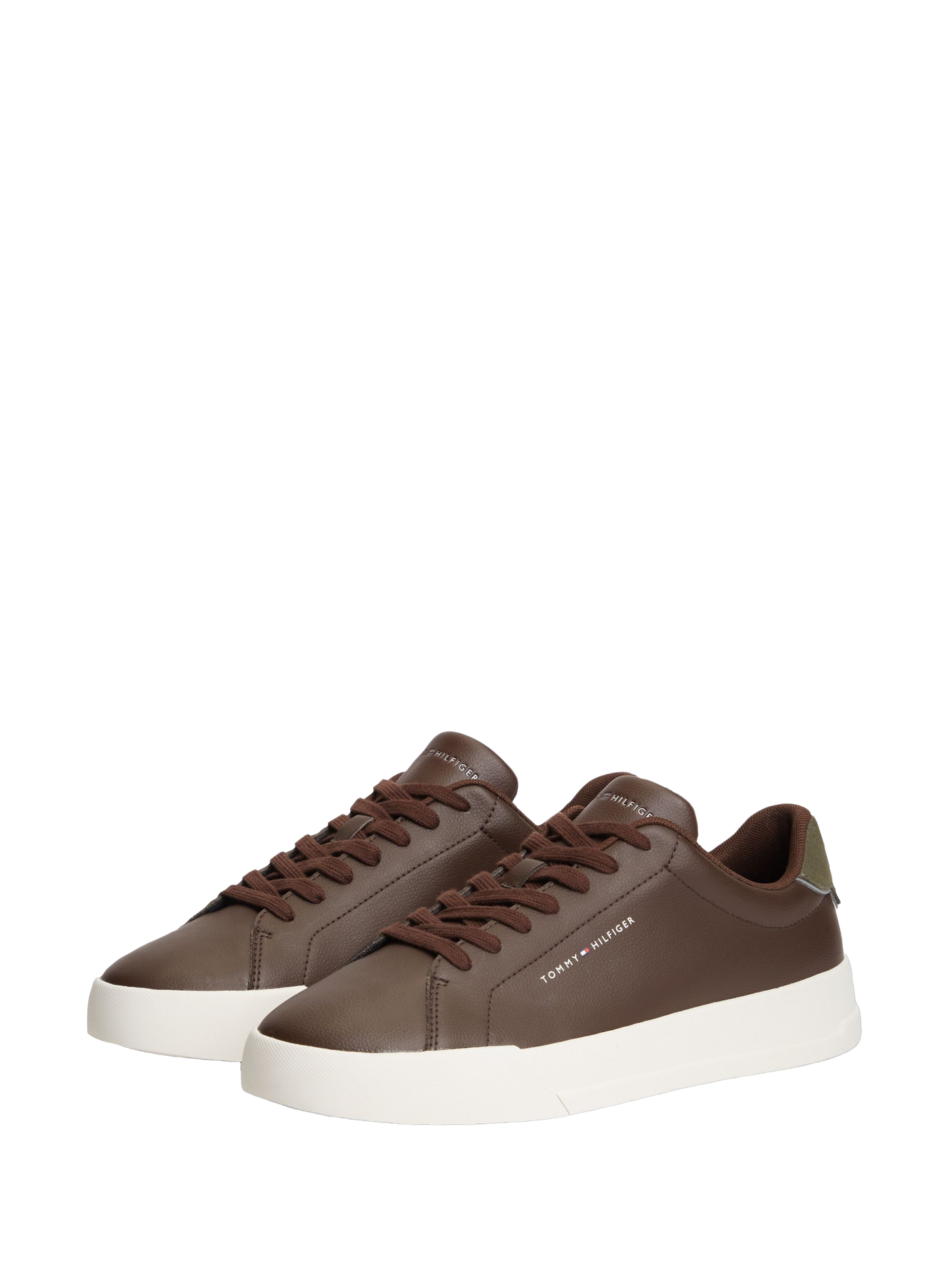 Basket cuir effet grainé | Marron TOMMY HILFIGER Homme