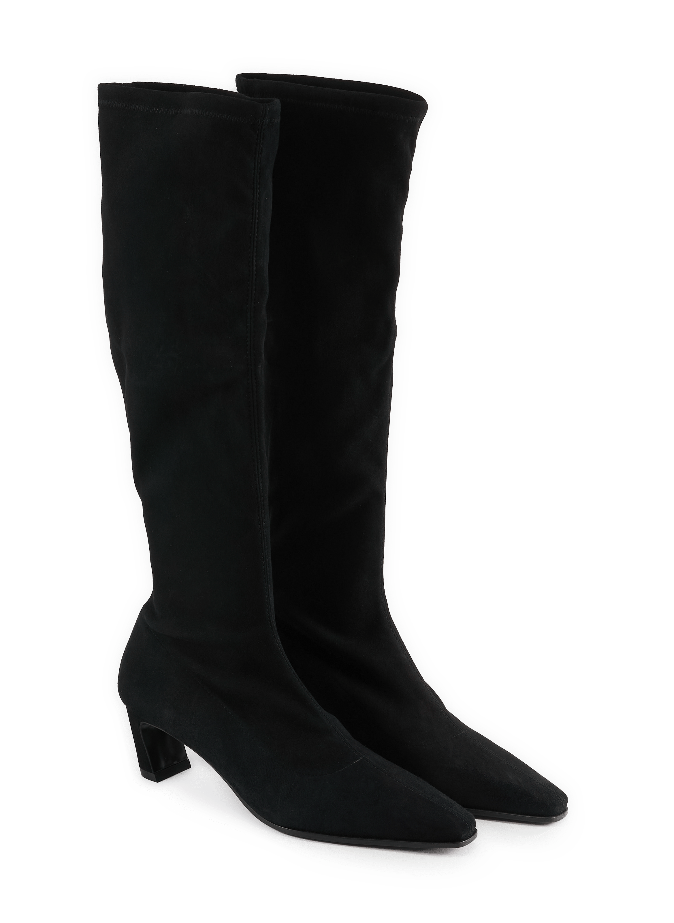 STASSI high boots in suede STUART WEITZMAN Black