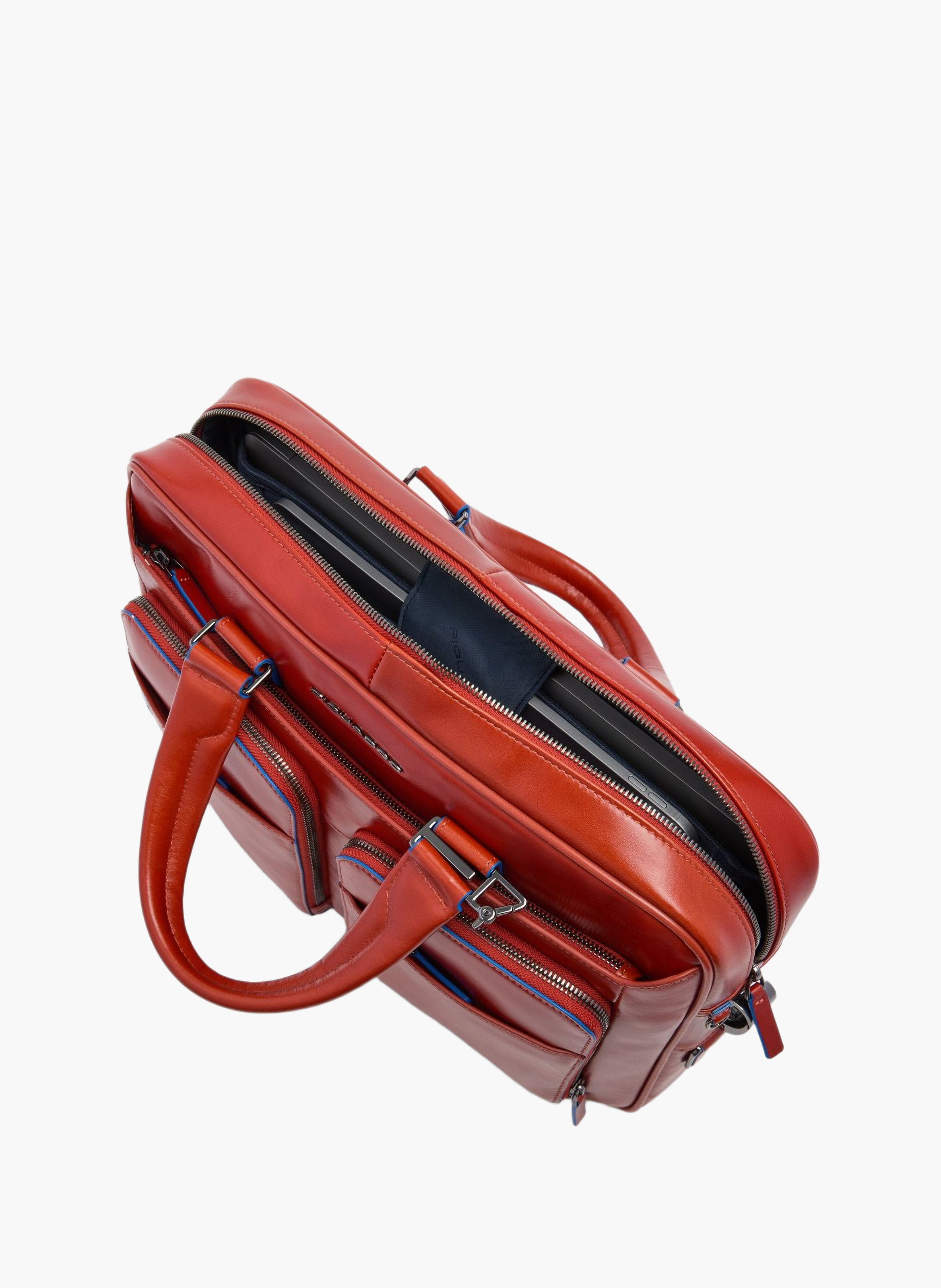 15" laptop tas op maat gemaakt PIQUADRO Bruin
