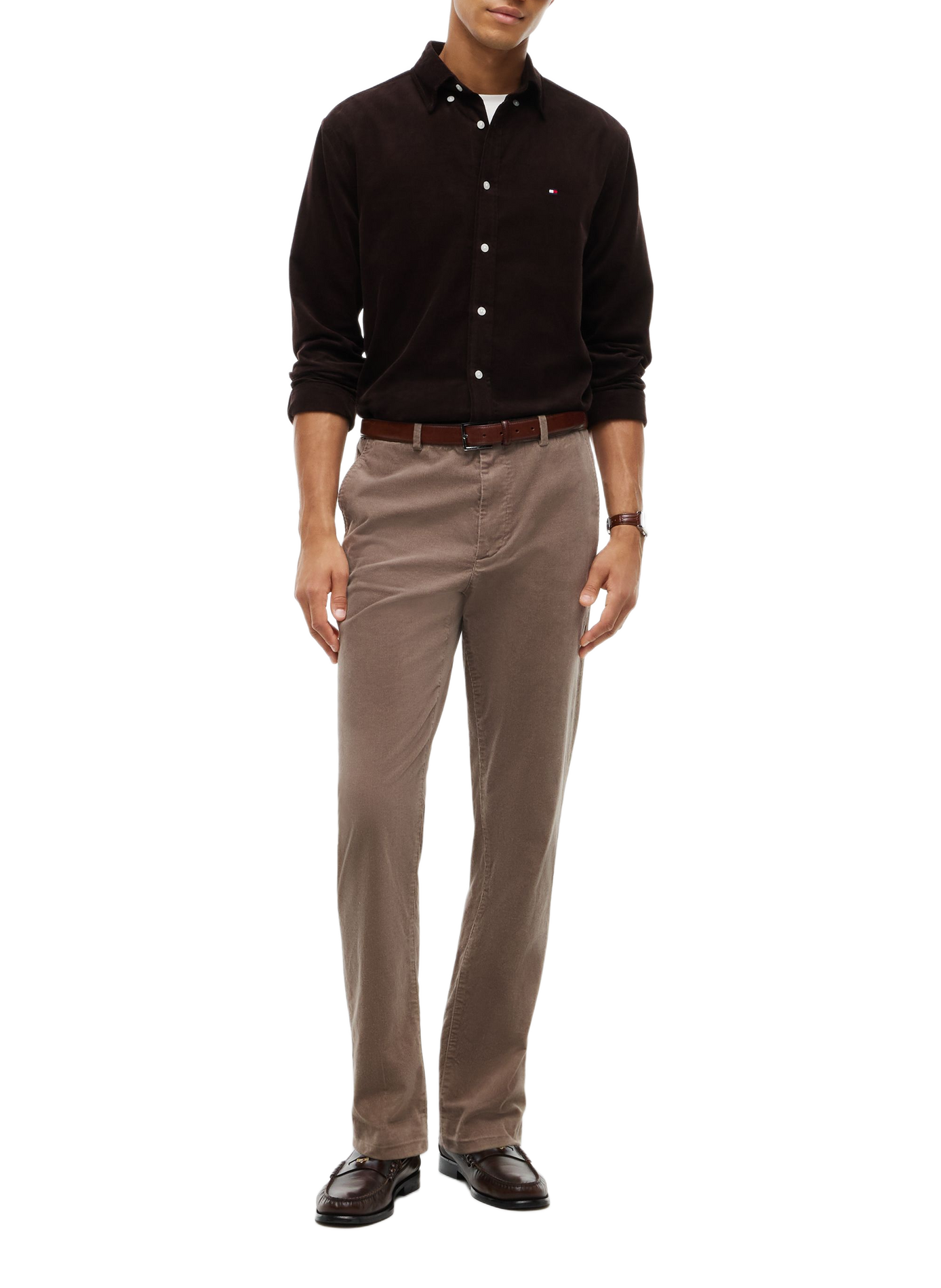 Gerader Cordhosen | Beige TOMMY HILFIGER Herren