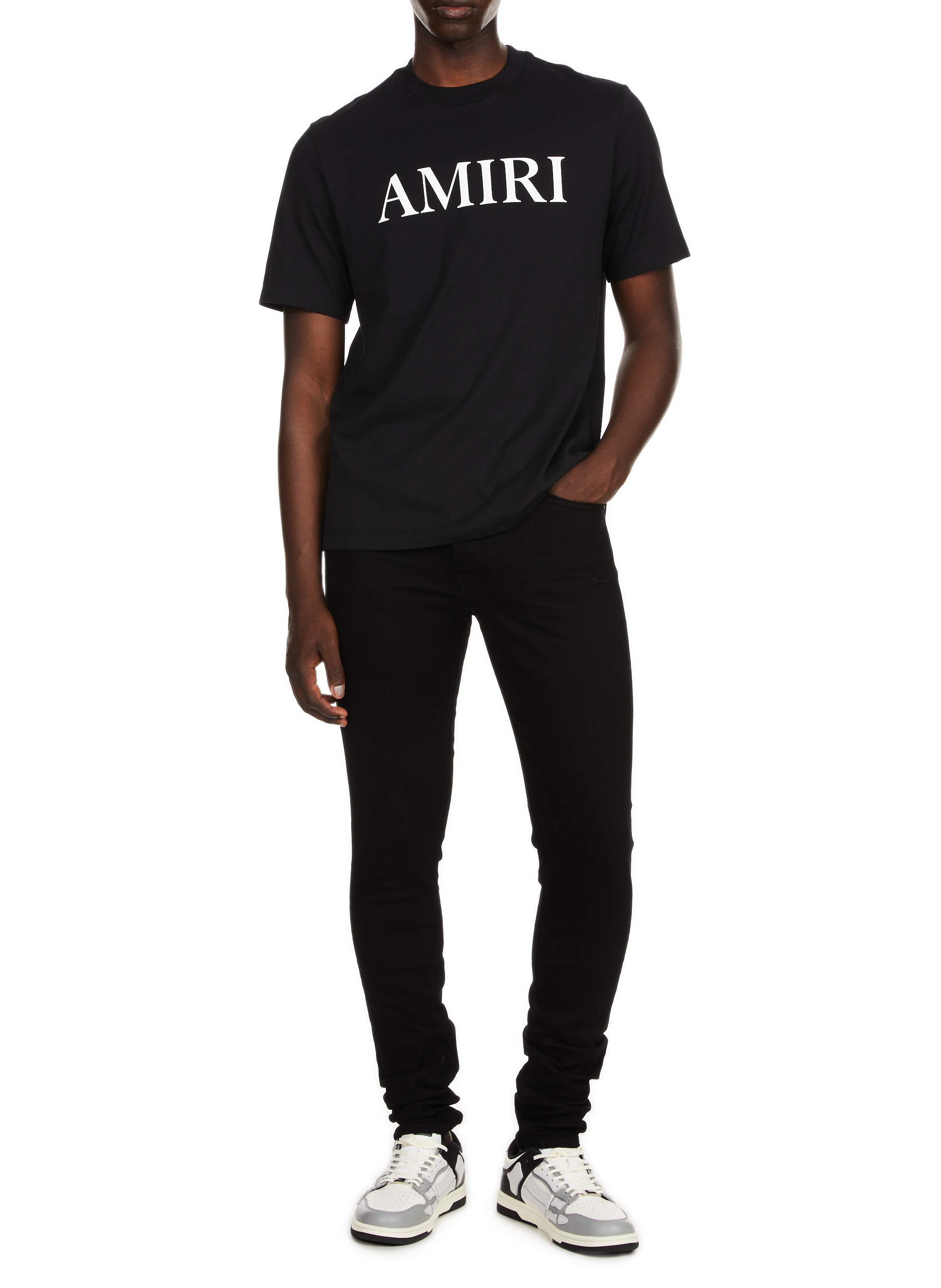 Cotton T-shirt with logo AMIRI Black