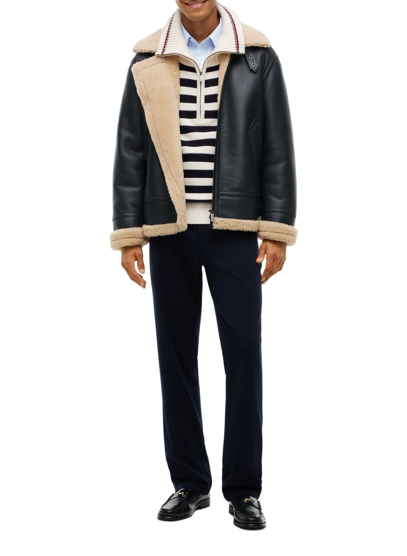 Striped zip-neck sweater TOMMY HILFIGER Multicolour