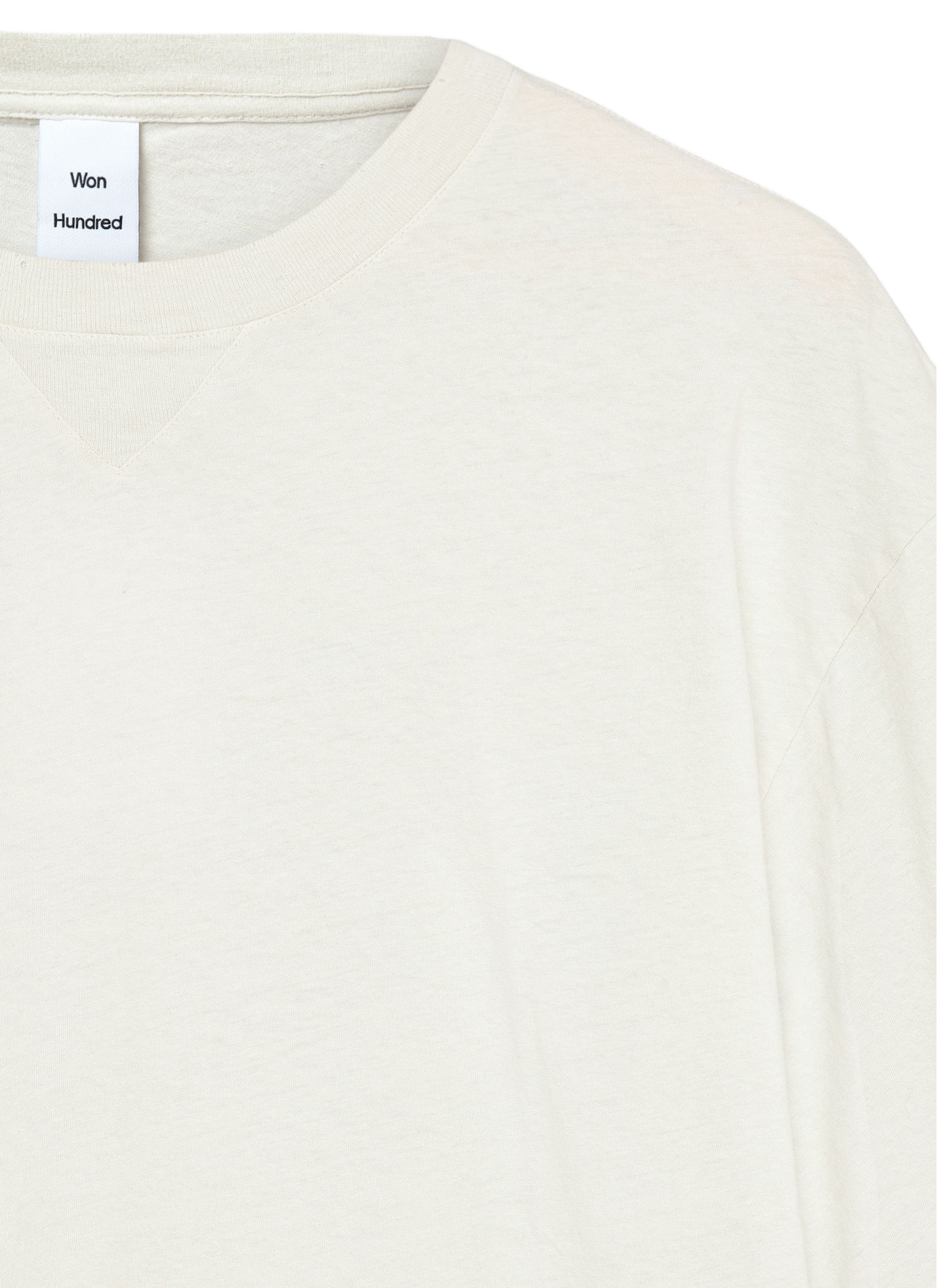 Short-sleeved cotton-blend T-shirt  WON HUNDRED White