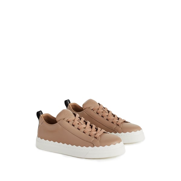 Baskets Lauren en cuir lisse