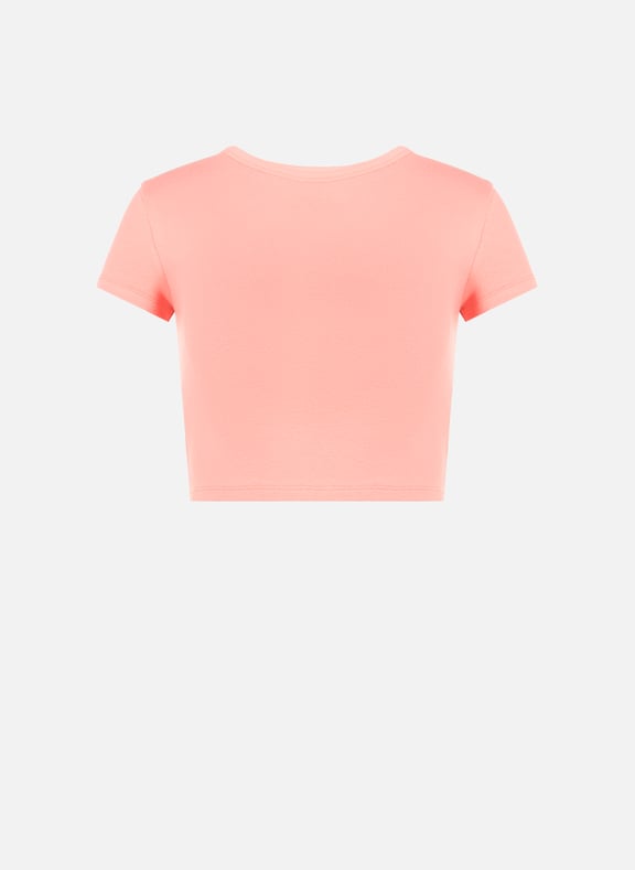 Short cotton T-shirt Pink by SAISON 1865 SAISON 1865 Short cotton T-shirt Pink