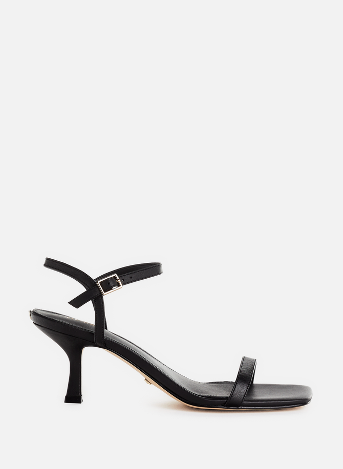 Leather heeled sandals GUESS