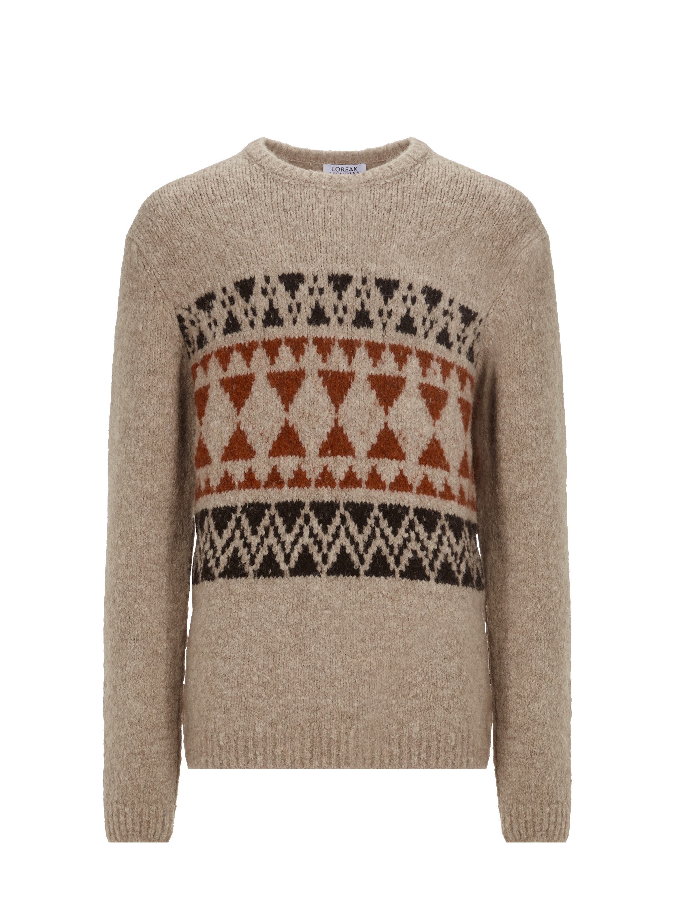 Pull à imprimé jacquard