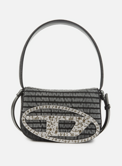 Handbag with rhinestones GreyDIESEL 
