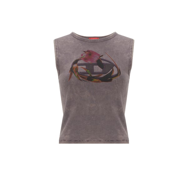 Top côtelé en coton