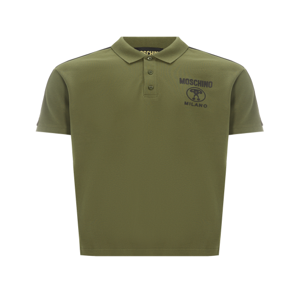 Moschino Cotton Polo Shirt In Green