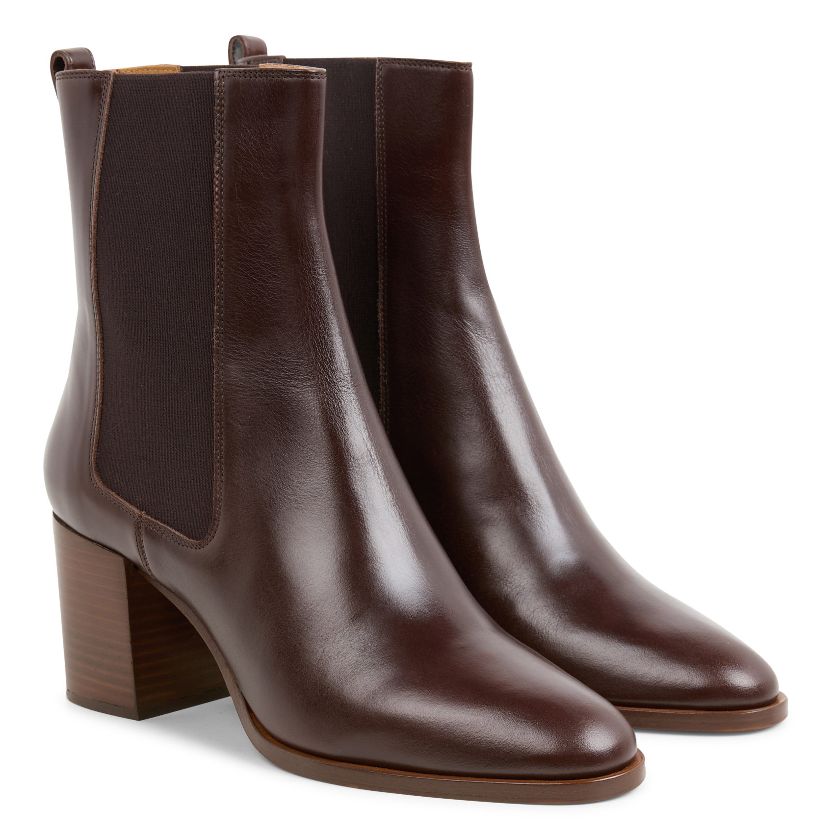 Bottines en cuir n°663 RIVECOUR Marron