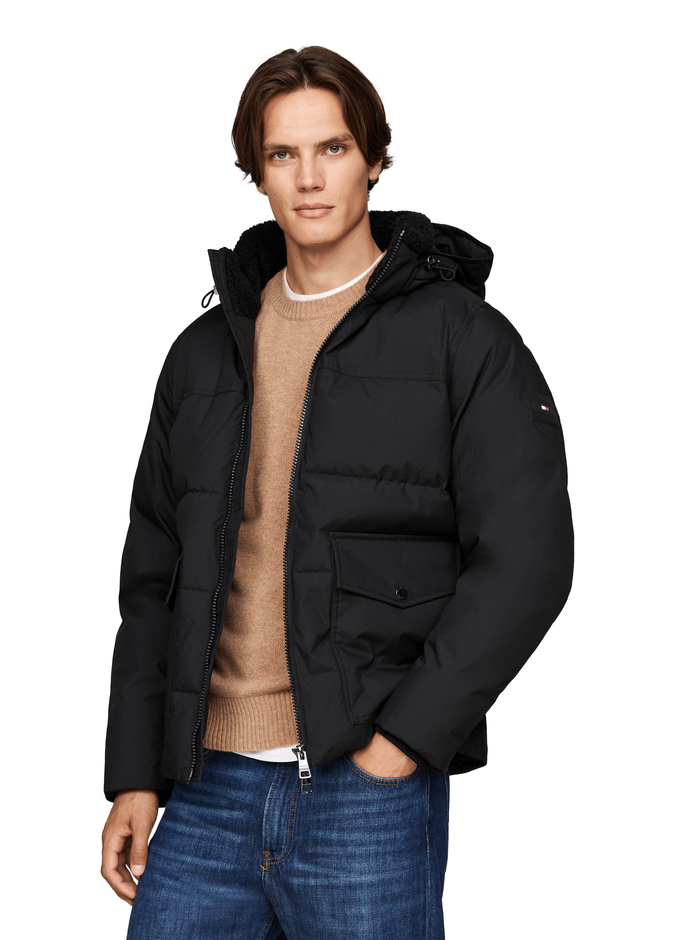 TOMMY HILFIGER Doudoune déperlante Noir