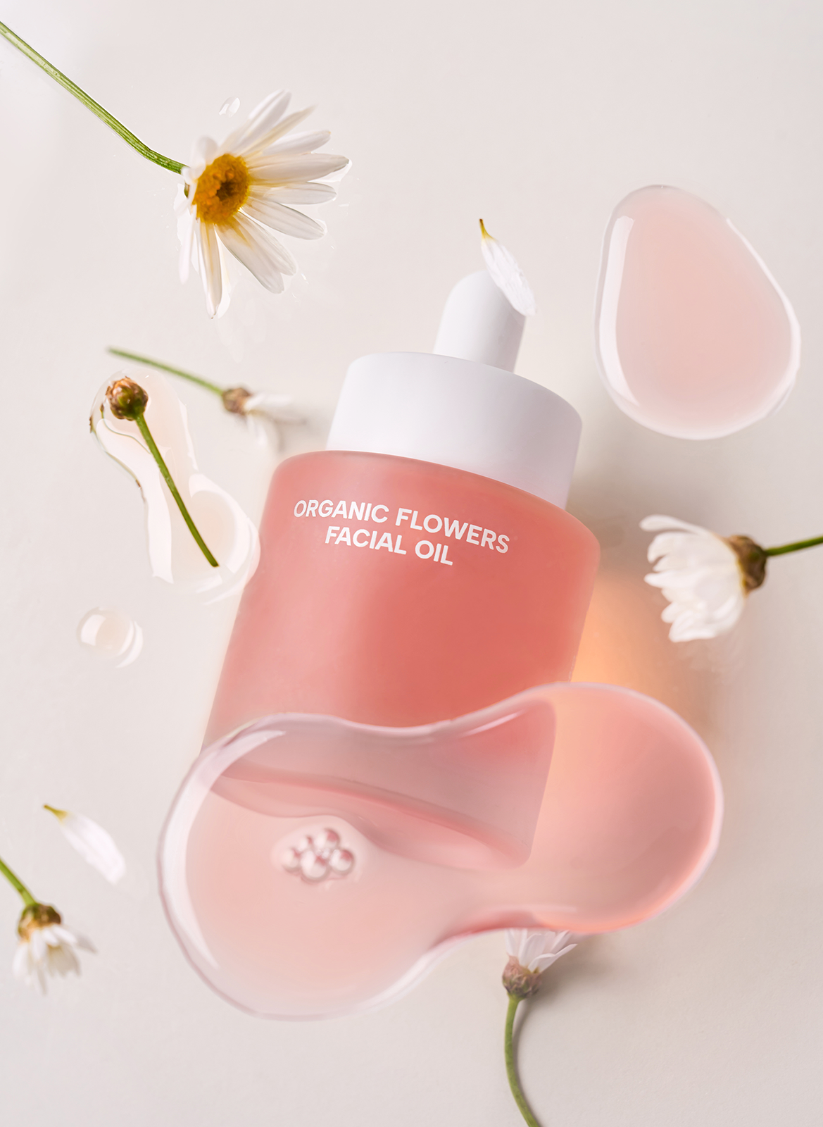 Huile de soin visage nourrissante aux fleurs bio fermentées No color