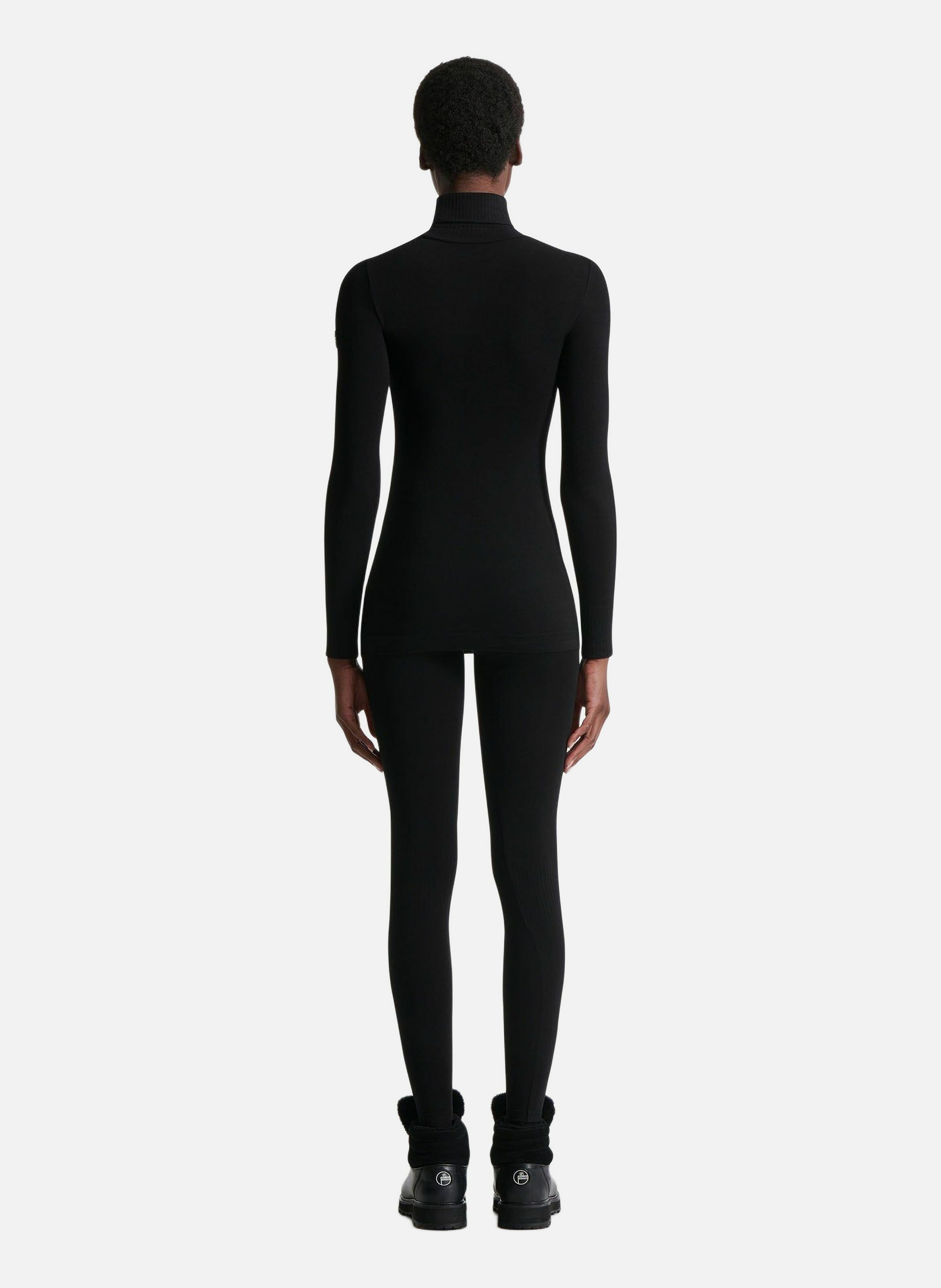 Sous pull alisier col montant coupe regular FUSALP Noir