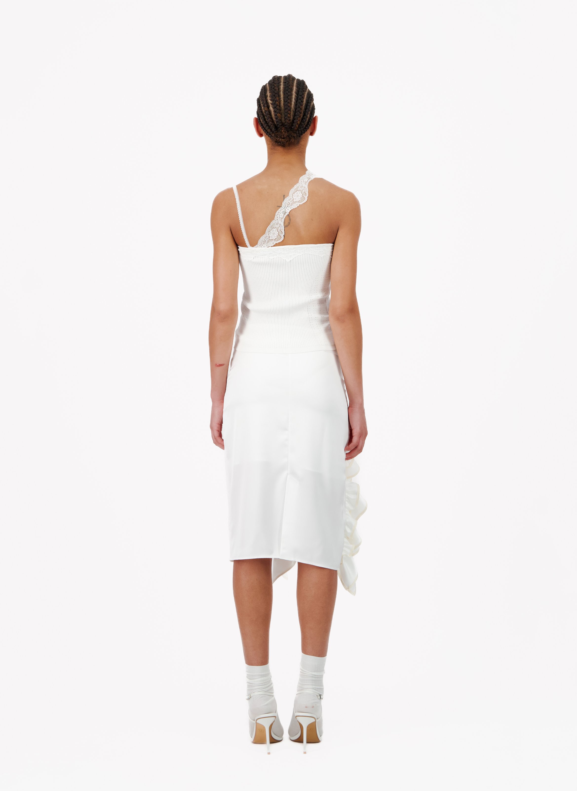 Top camisole en maille VAILLANT Blanc