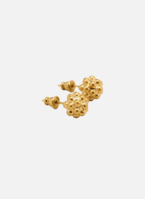 Puces oreilles perlées en laiton unisexe Doré by AMI PARIS AMI PARIS Puces oreilles perlées en laiton unisexe Doré