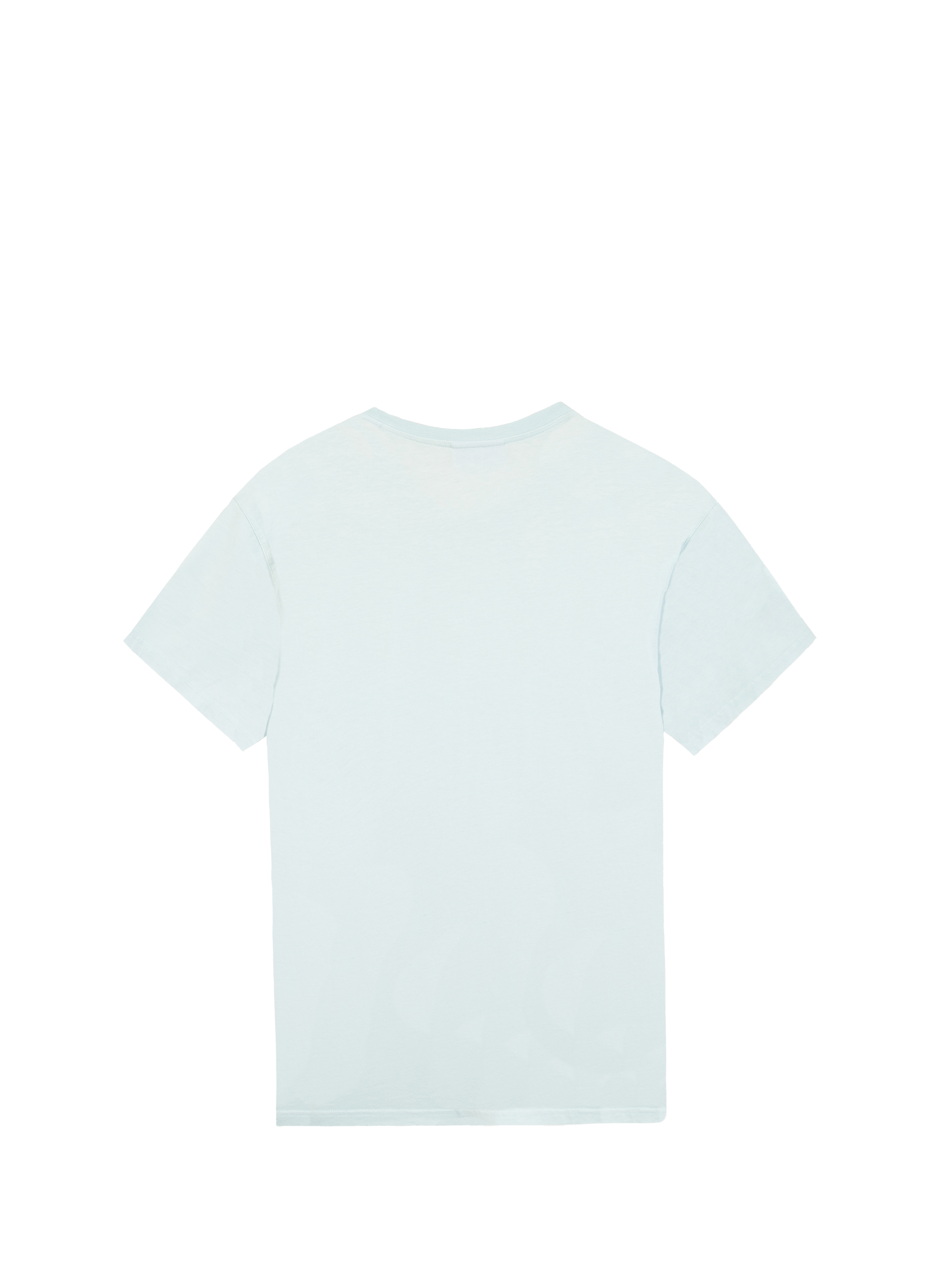 T-shirt droit brodé en coton MAISON LABICHE Bleu