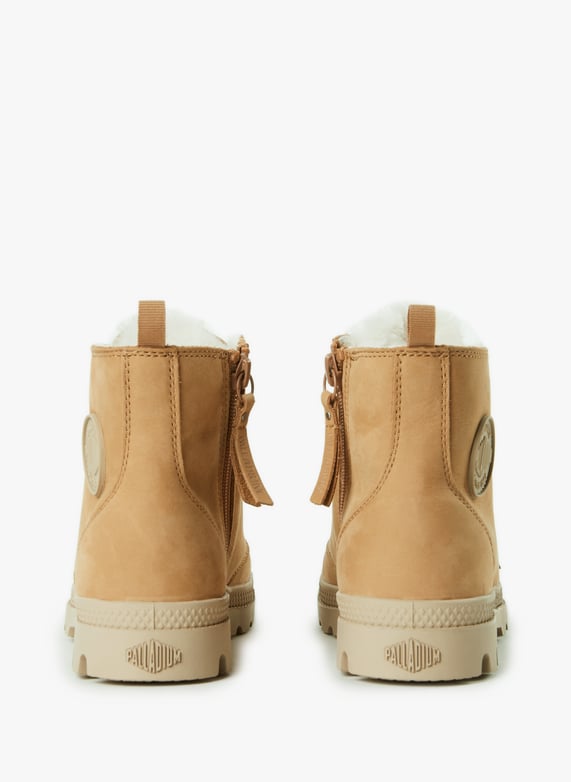 Boots fourrées en cuir | Marron by PALLADIUM Boots fourrées en cuir Marron