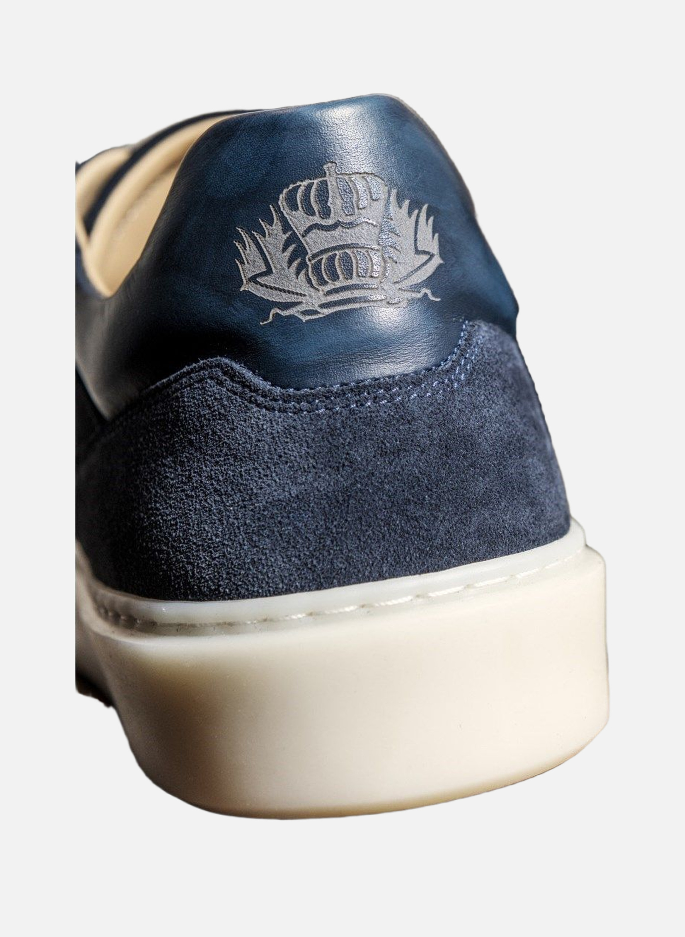 Sneakers daim daytona FINSBURY Bleu