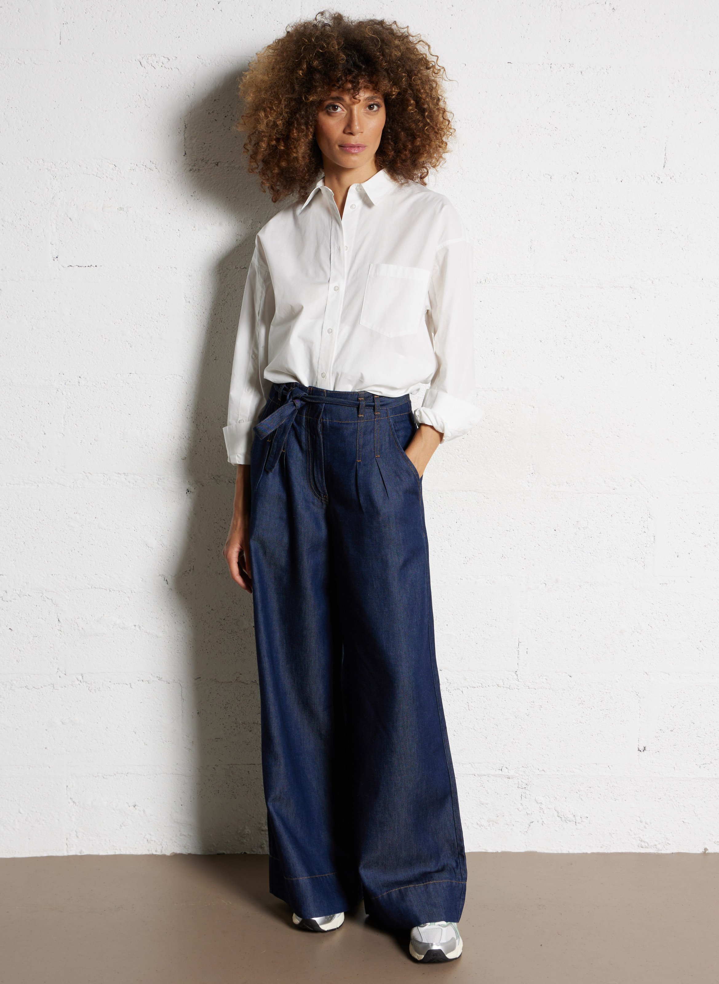 Jean large elisa IKKS Bleu