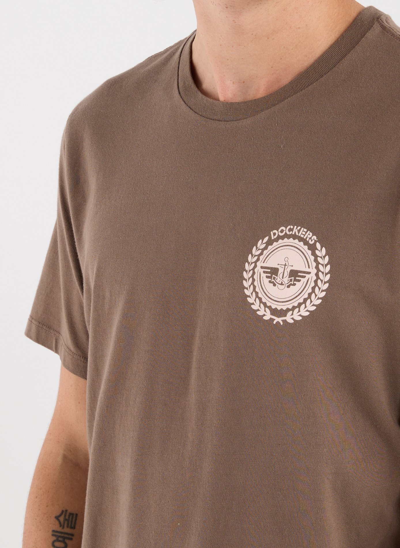 T-shirt à logo en coton DOCKERS Marron