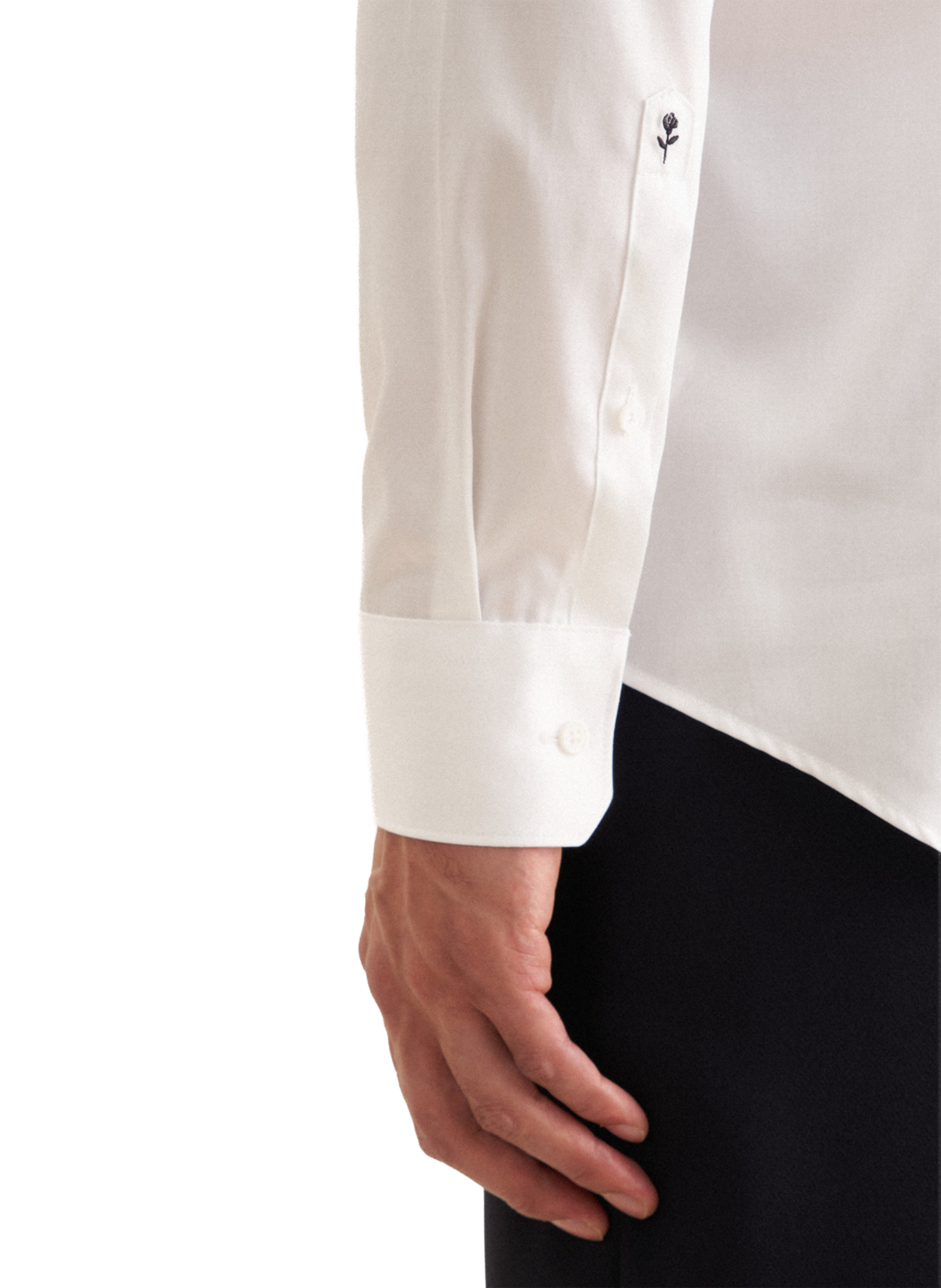 Cotton poplin shirt SEIDENSTICKER White