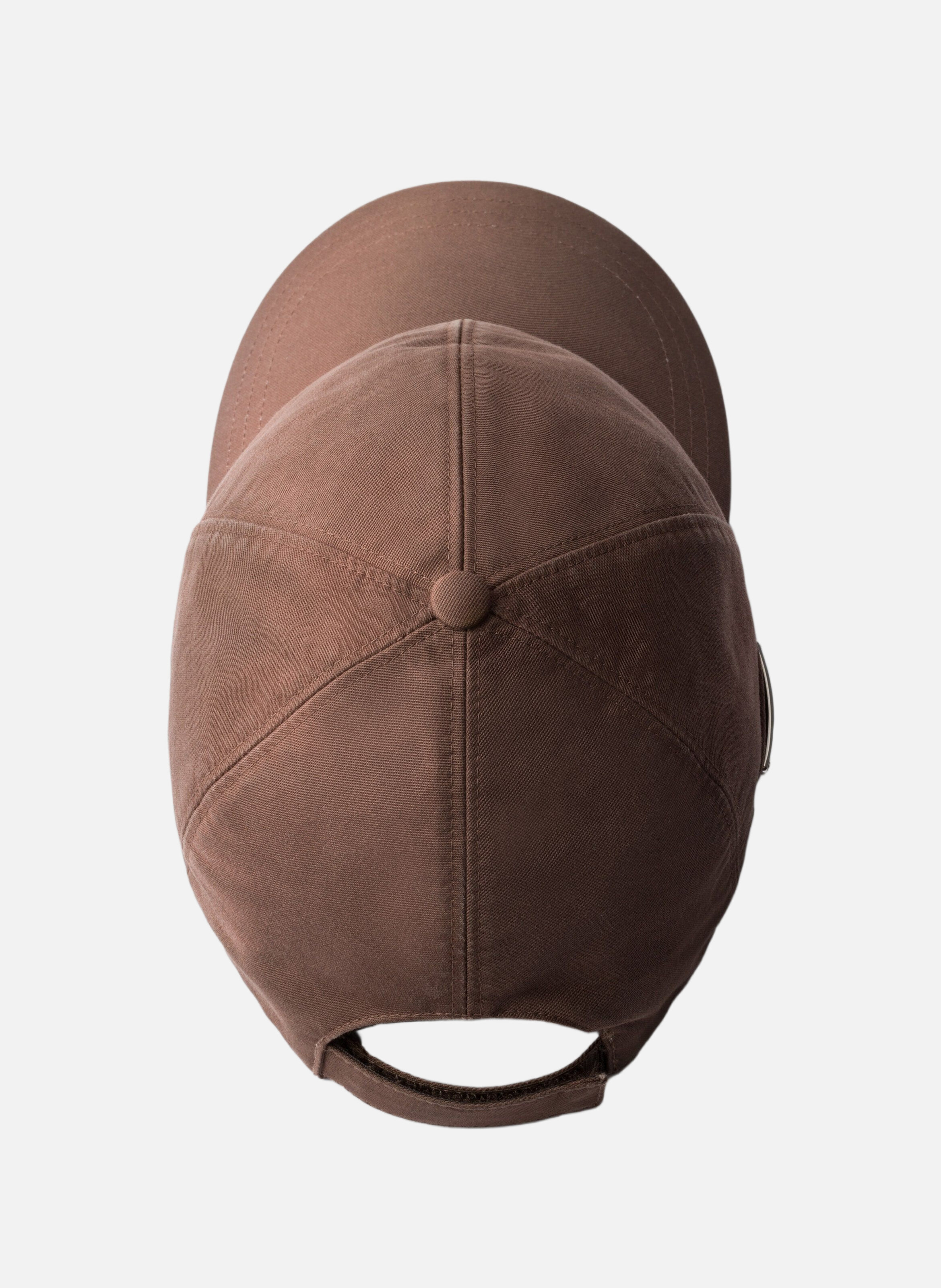 Casquette de baseball en coton PRADA Marron