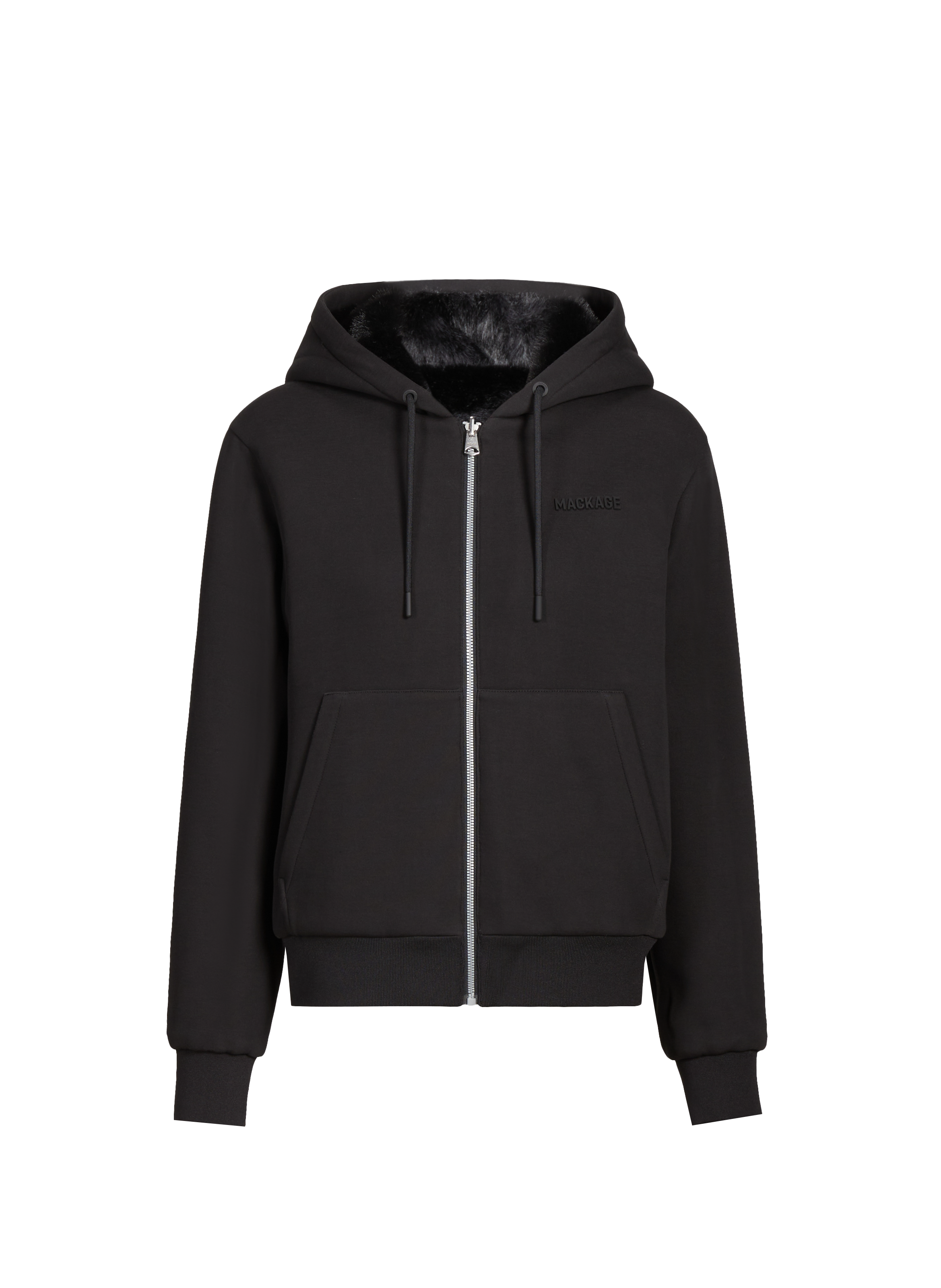 Veste bi-matière MACKAGE Noir