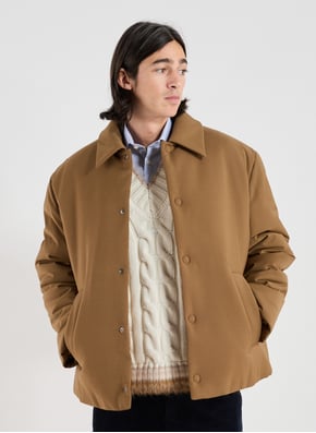 Oversized coat with classic collar LACOSTE Oversized coat with classic collar LACOSTE