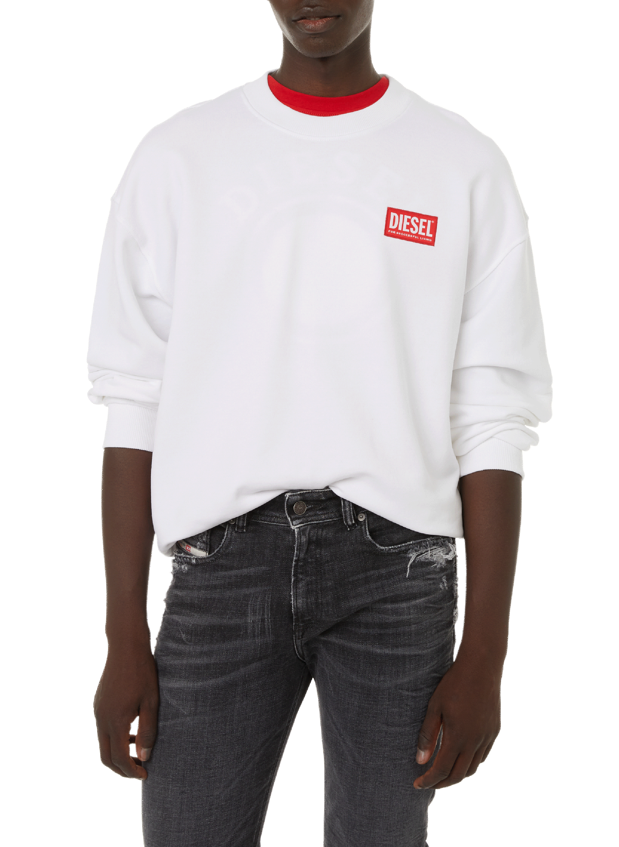 DIESEL Sweatshirt en coton  Blanc