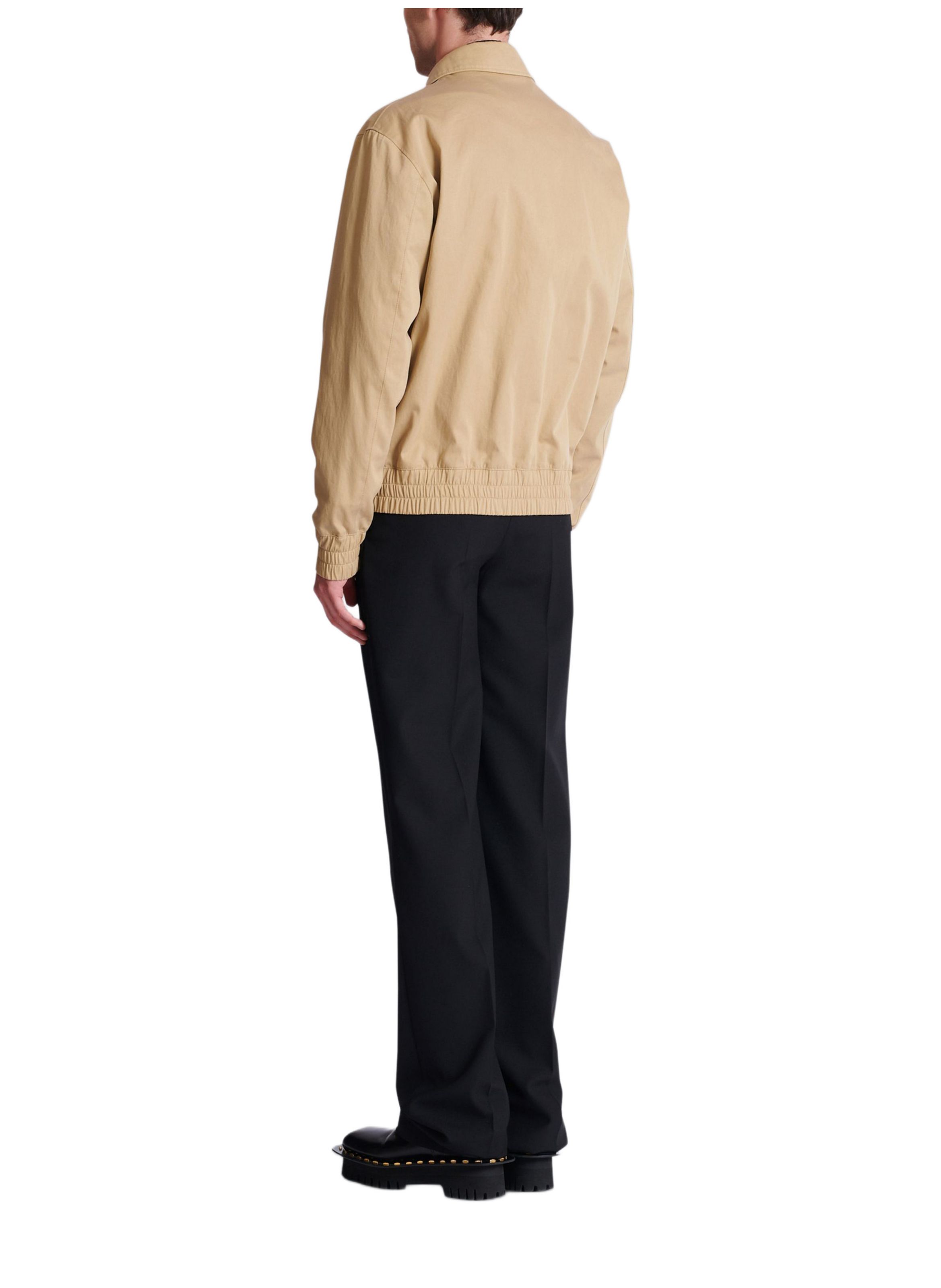 Bomber en toile de coton BALMAIN Beige