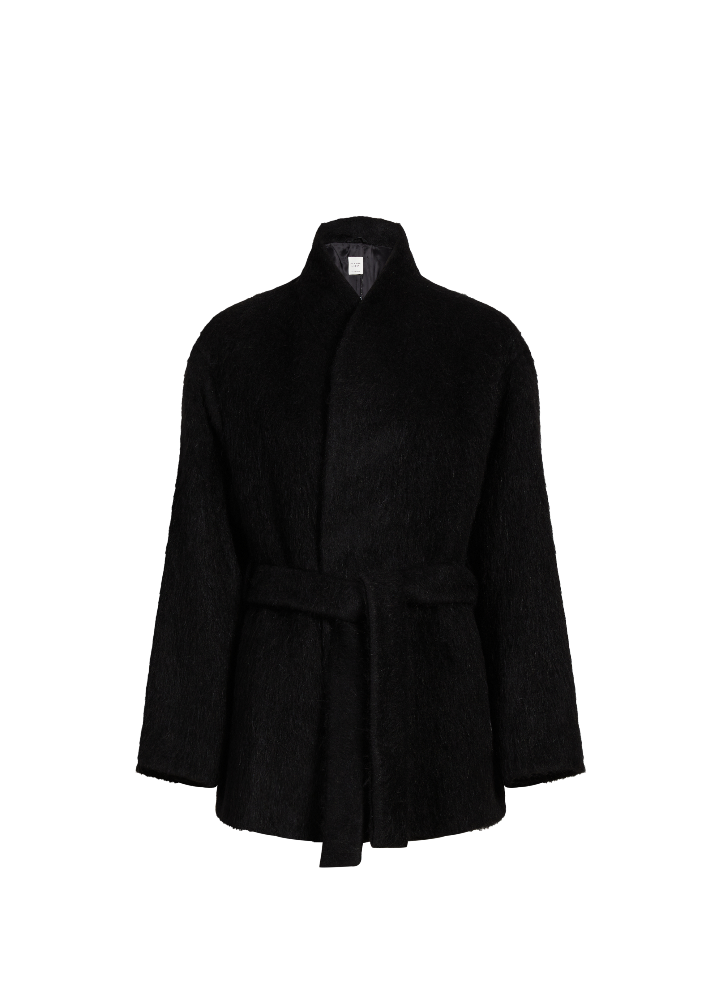 ALMADA Manteau court Noorie en laine mélangée Noir