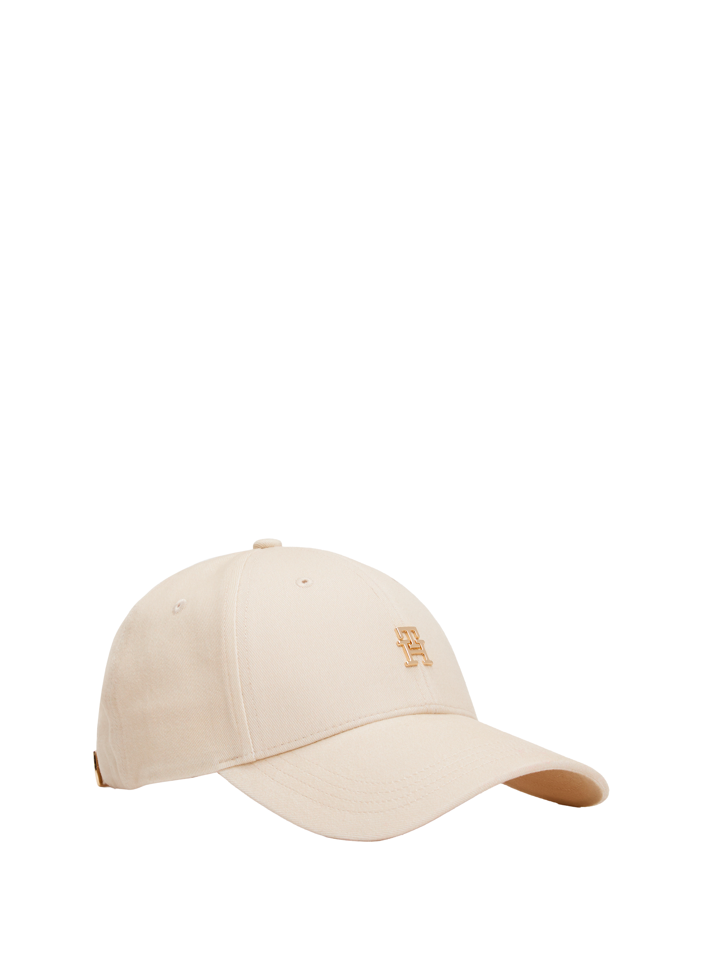 Embroidered cotton baseball cap TOMMY HILFIGER Beige