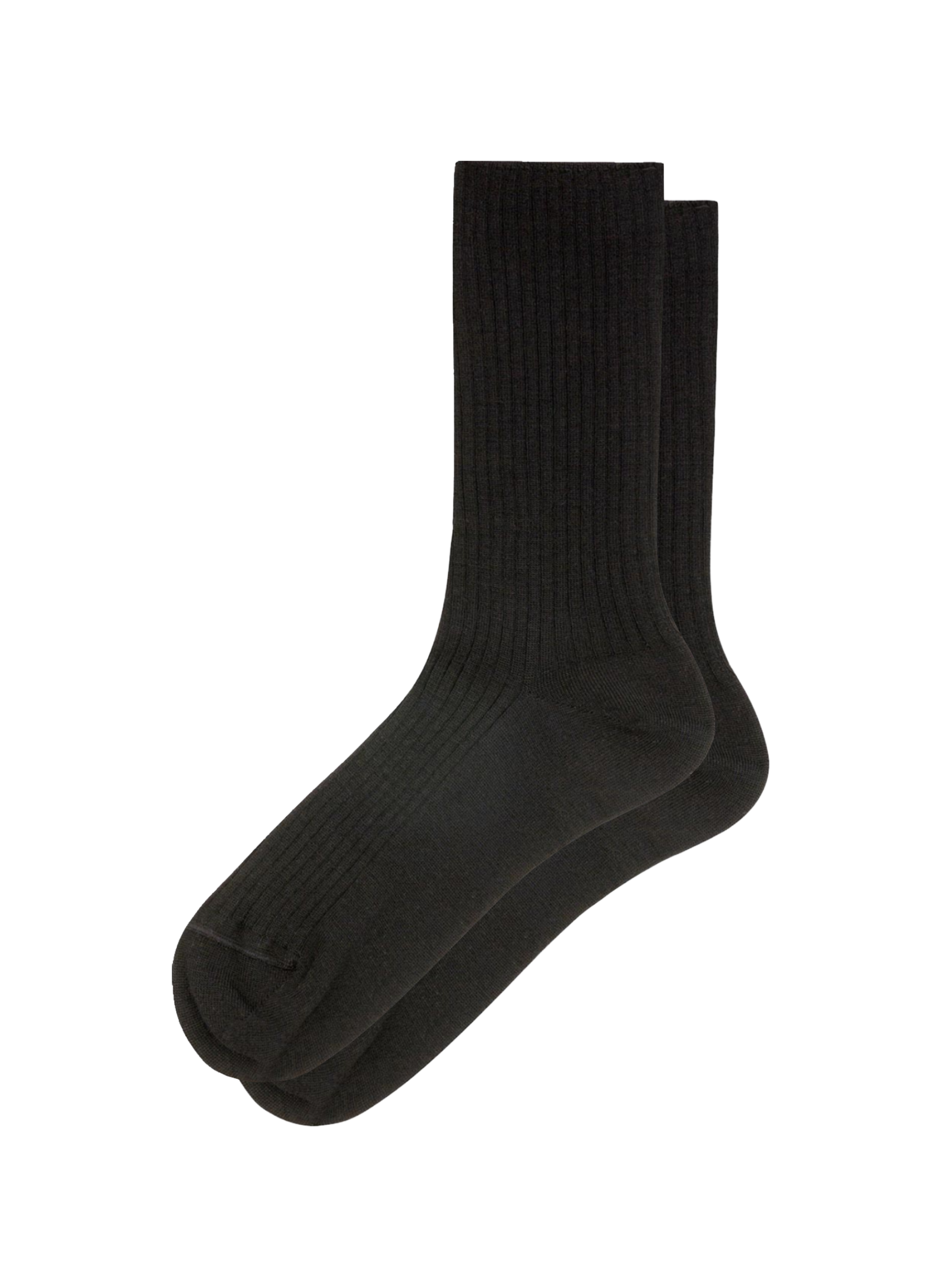 Ribbed mid-calf socks LE BOURGET Black