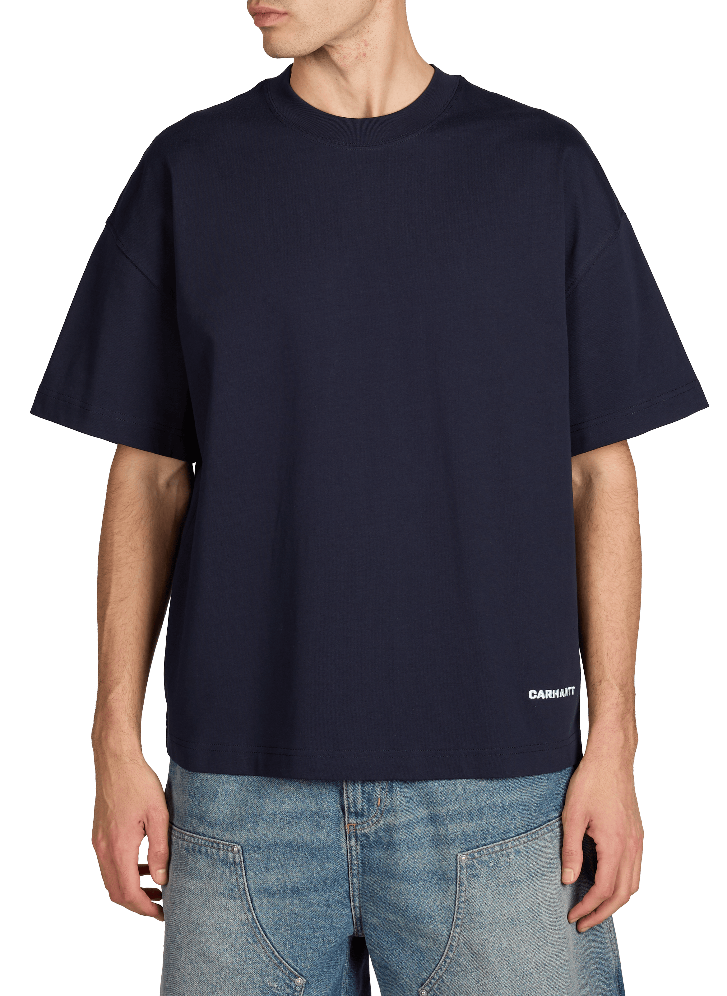 T-shirt ample à col rond en coton organique CARHARTT WIP Bleu