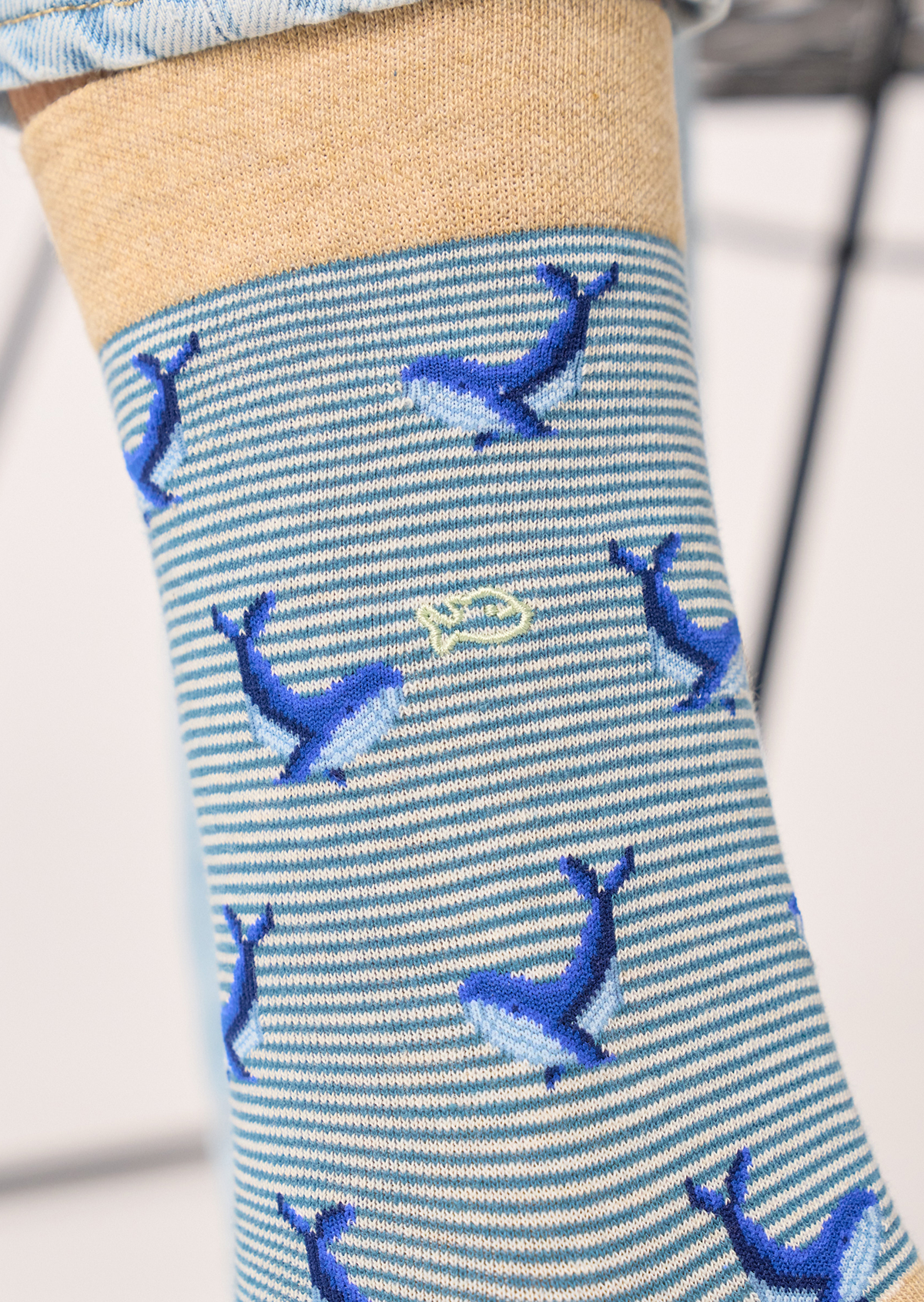 Chaussettes en coton peigné animaux BILLYBELT Bleu