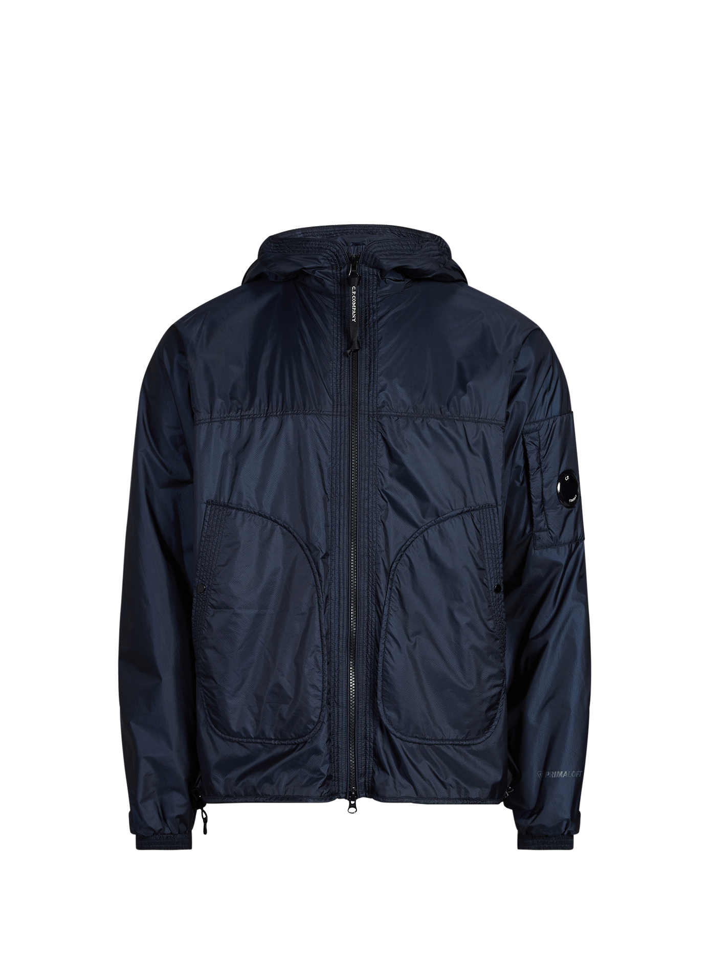 Hooded zipped jacket CP COMPANY Blue