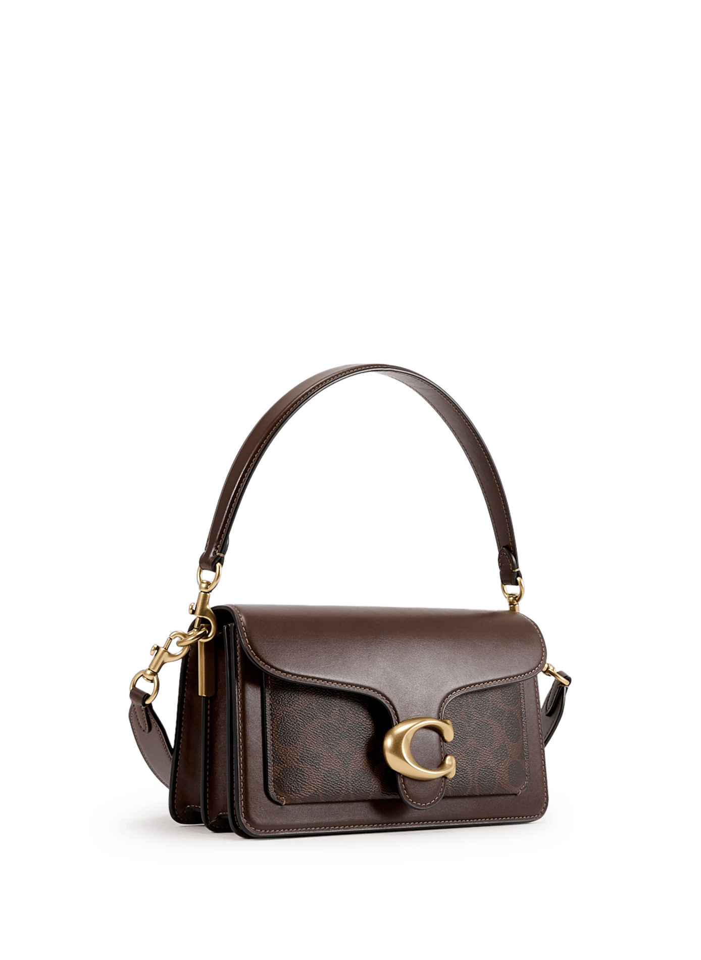 Sac épaule Tabby 26 en toile imprimée COACH Marron