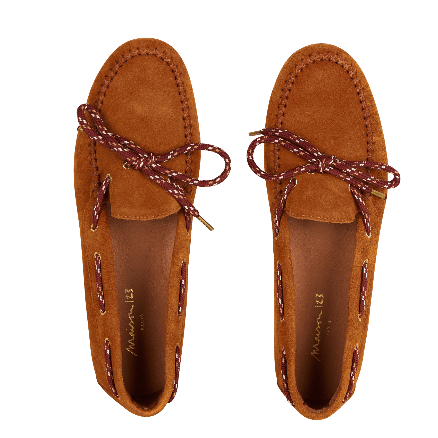 Mocassins en cuir velours sue MAISON 123 Beige