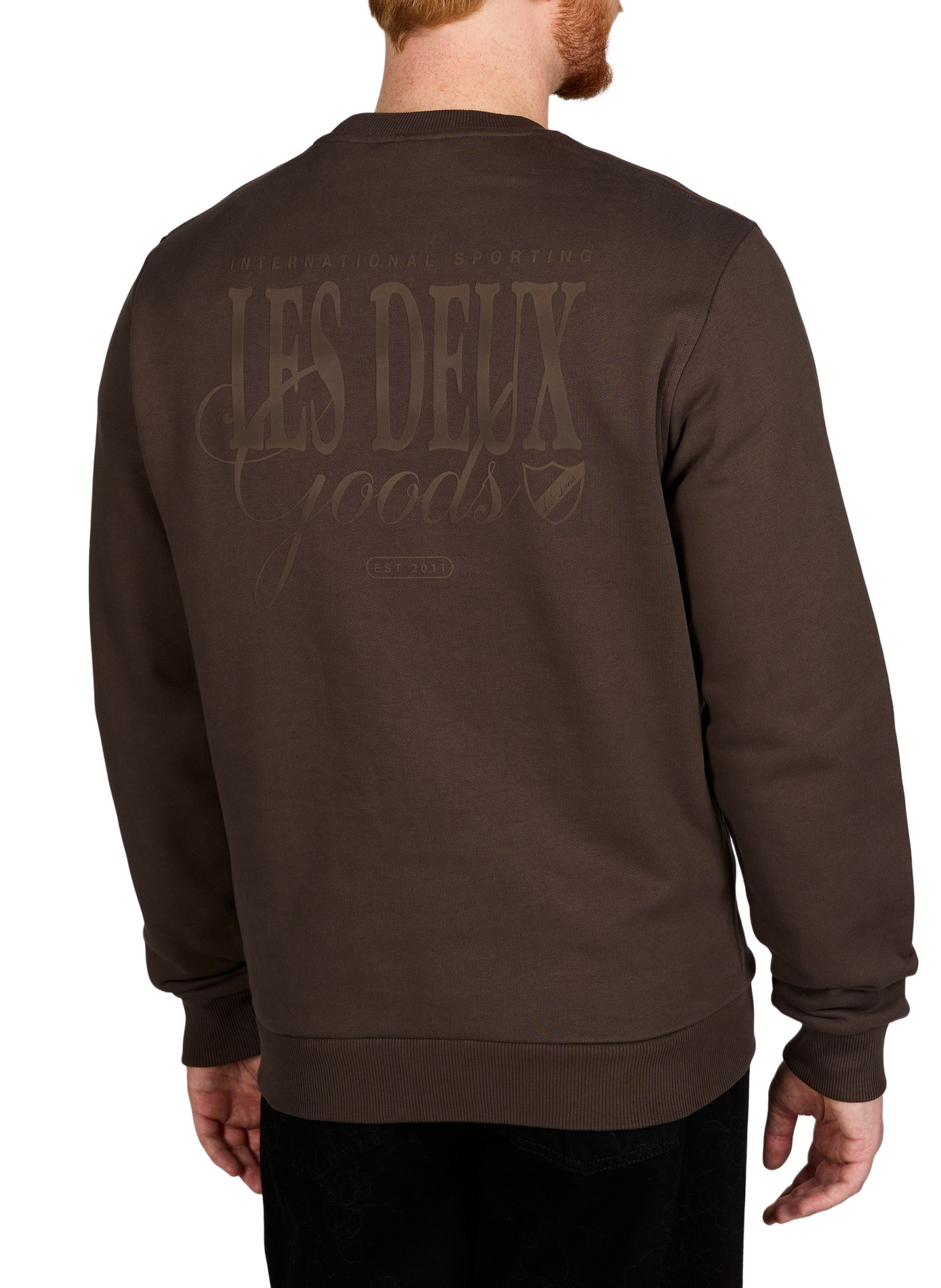 Cotton sweatshirt LES DEUX Brown