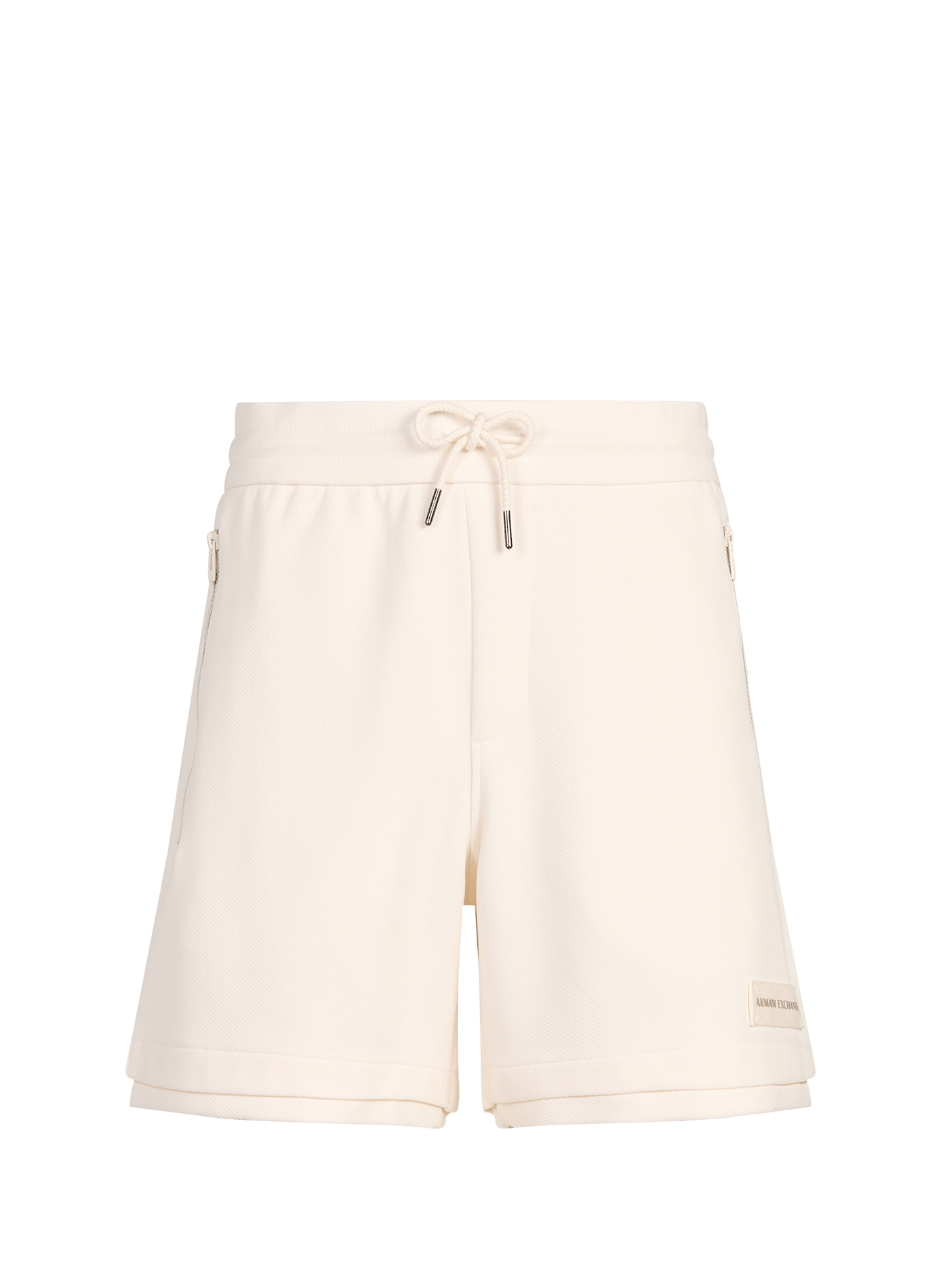 Straight Bermuda shorts in mixed cotton ARMANI EXCHANGE Beige