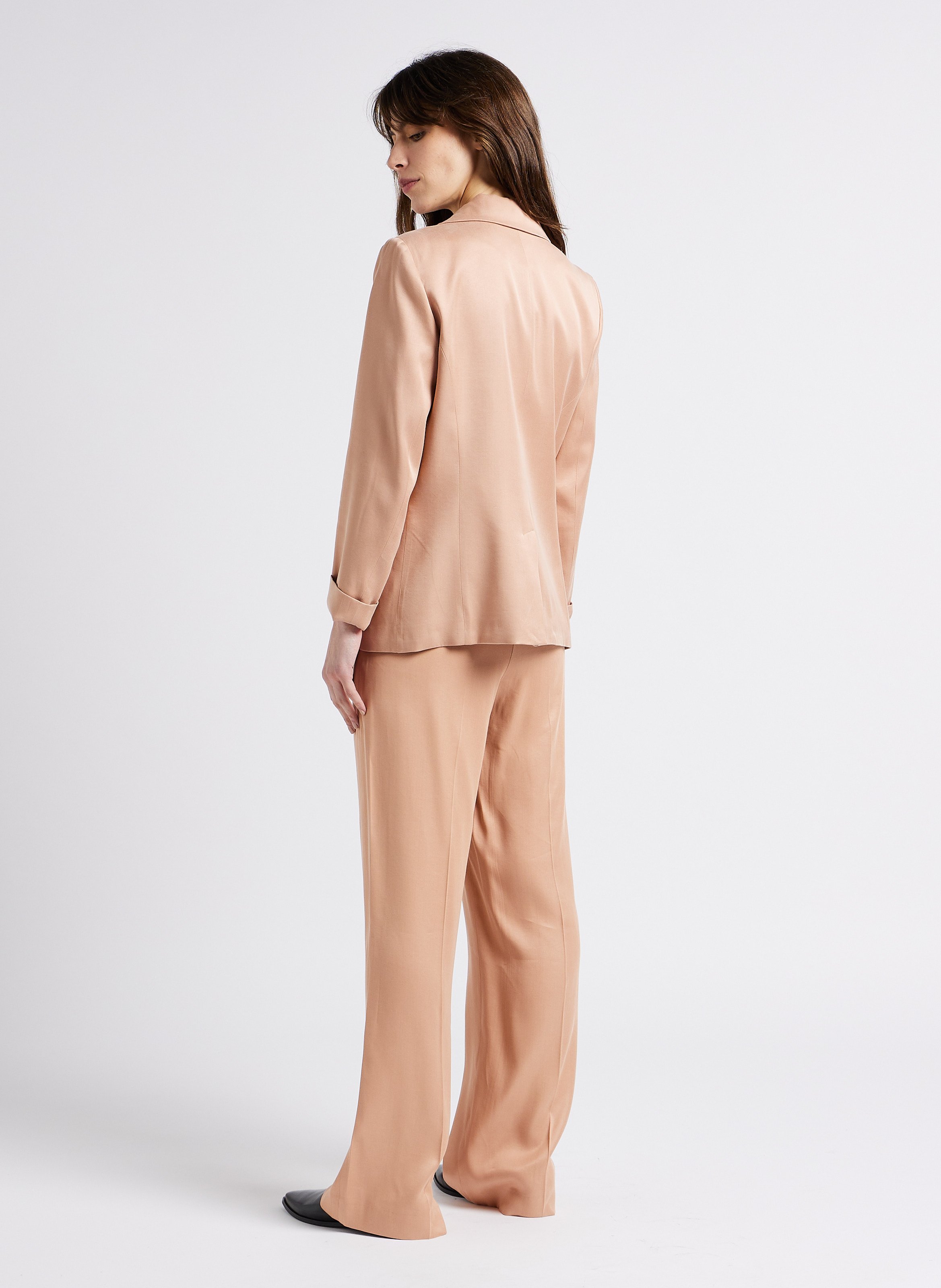 Ballerines en cuir acajou JONAK Noir