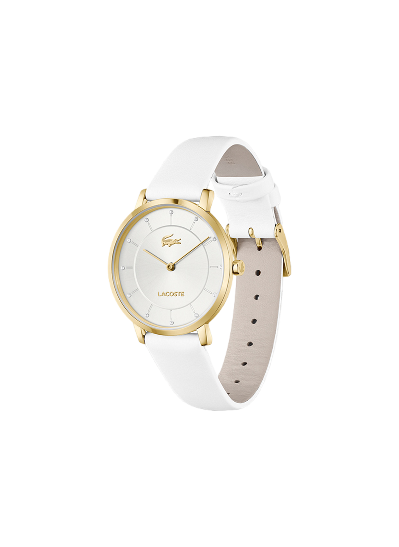 Montre quartz Crocorigin en cuir LACOSTE MONTRES Blanc