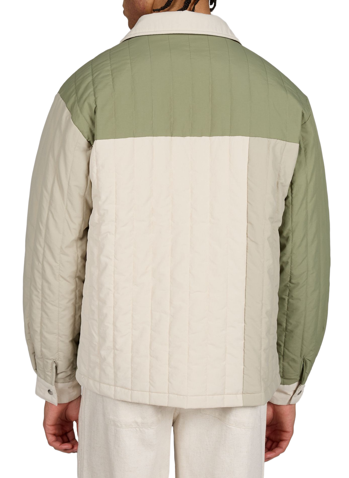 Chabrier patchwork cotton bomber jacket MAISON LABICHE Green