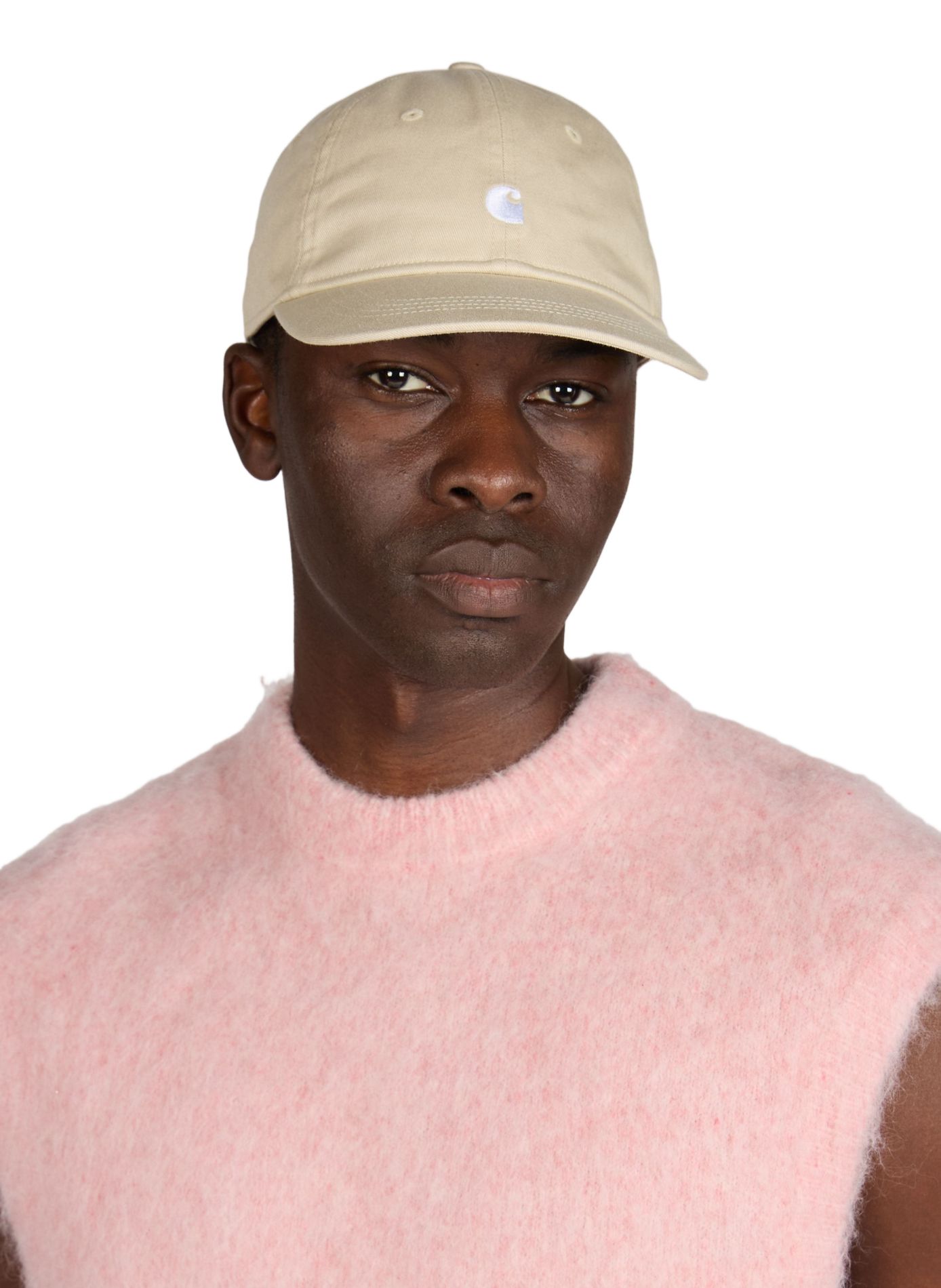 Casquette brodée en coton CARHARTT WIP Beige