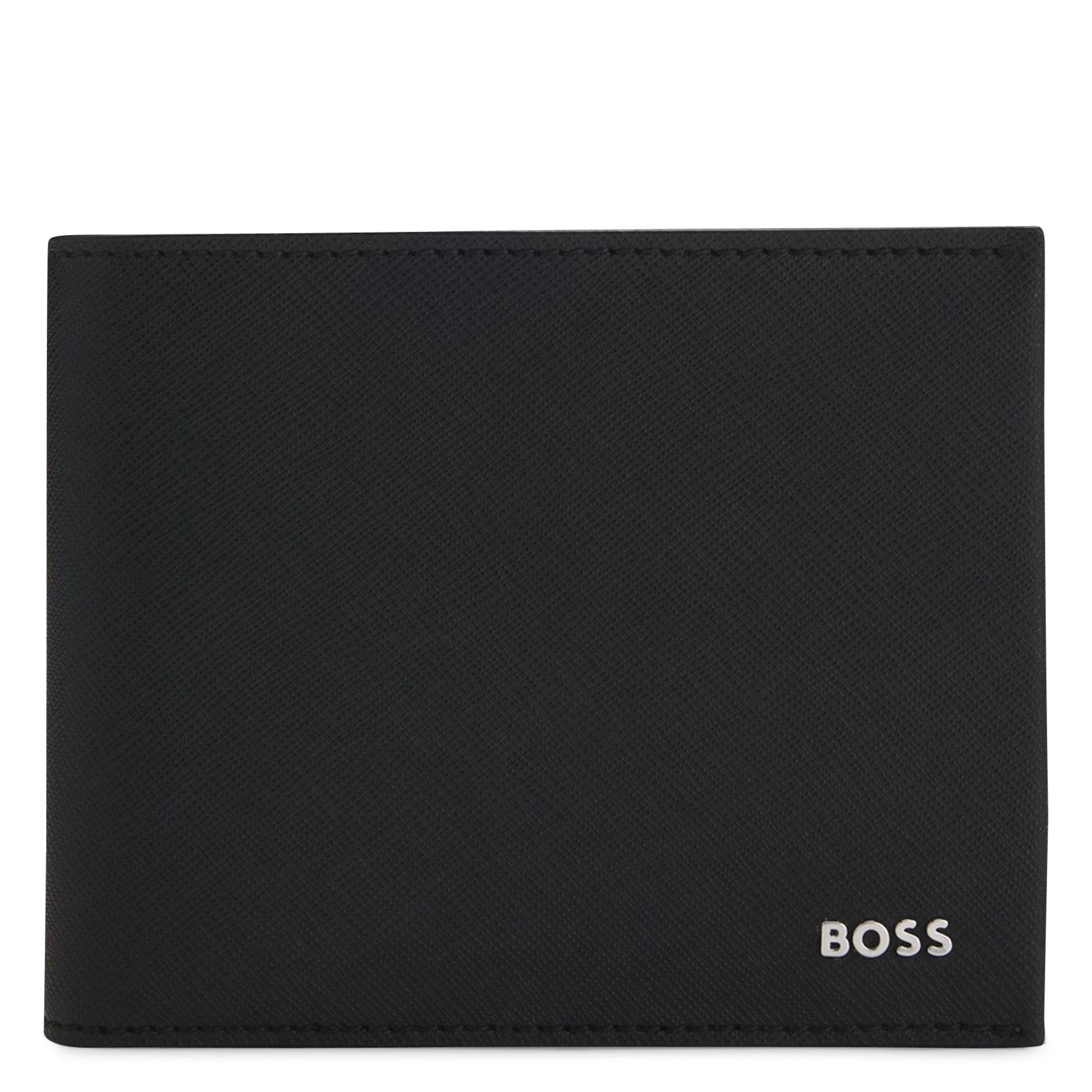 Portefeuille en cuir BOSS Noir