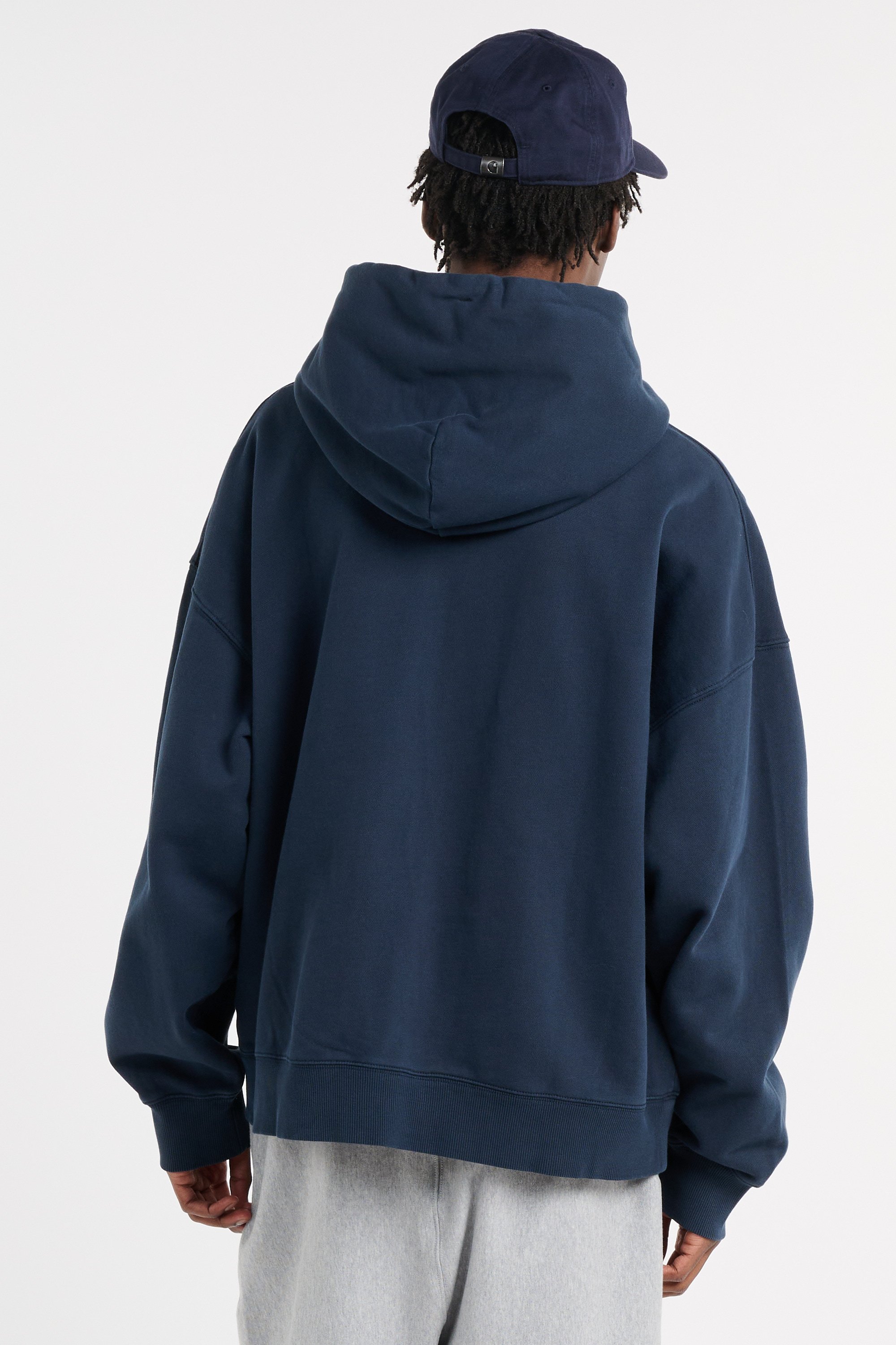 Hoodie zippé hooded benton sweat jacket CARHARTT WIP Bleu